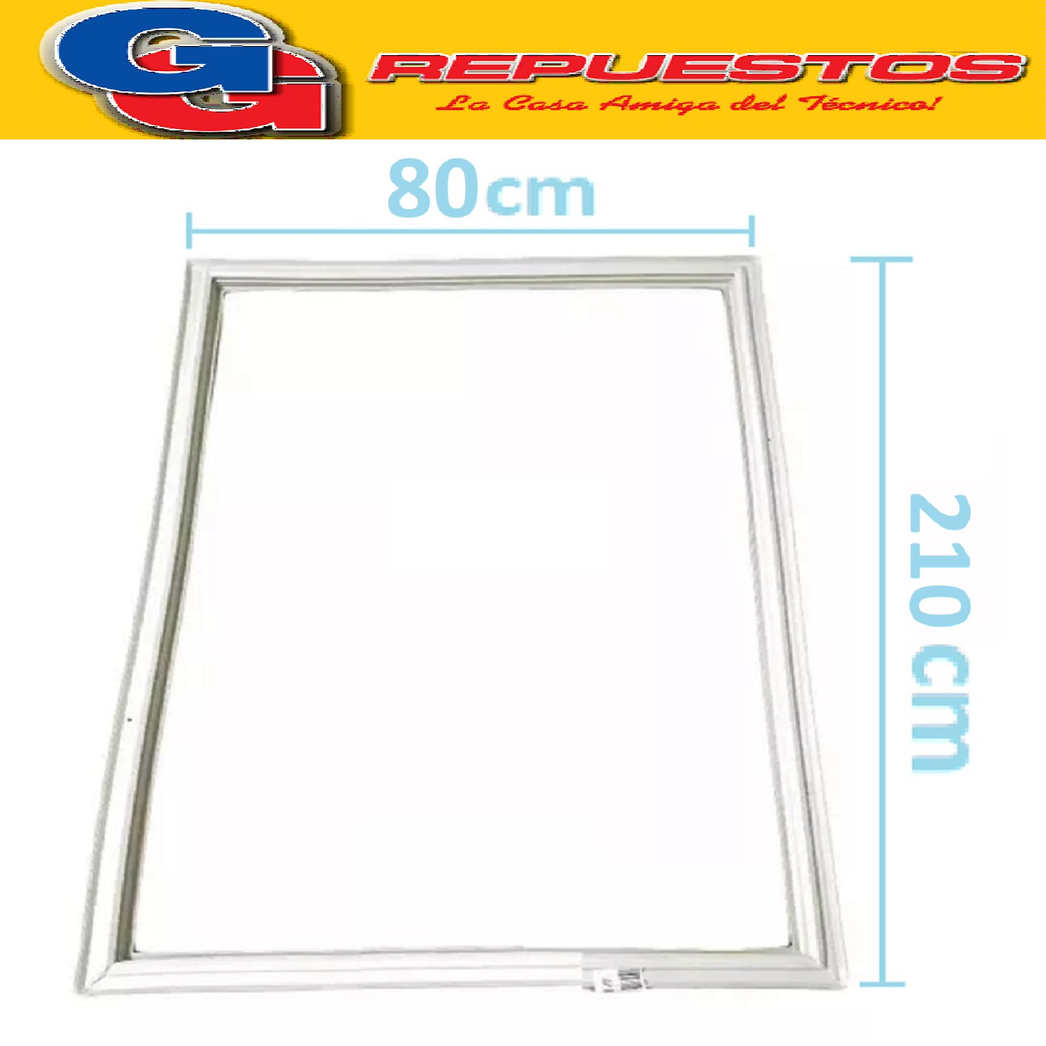 BURLETE PARA HELADERA Ang. P/1095 2100 x 800mm. SOFT BLANCO