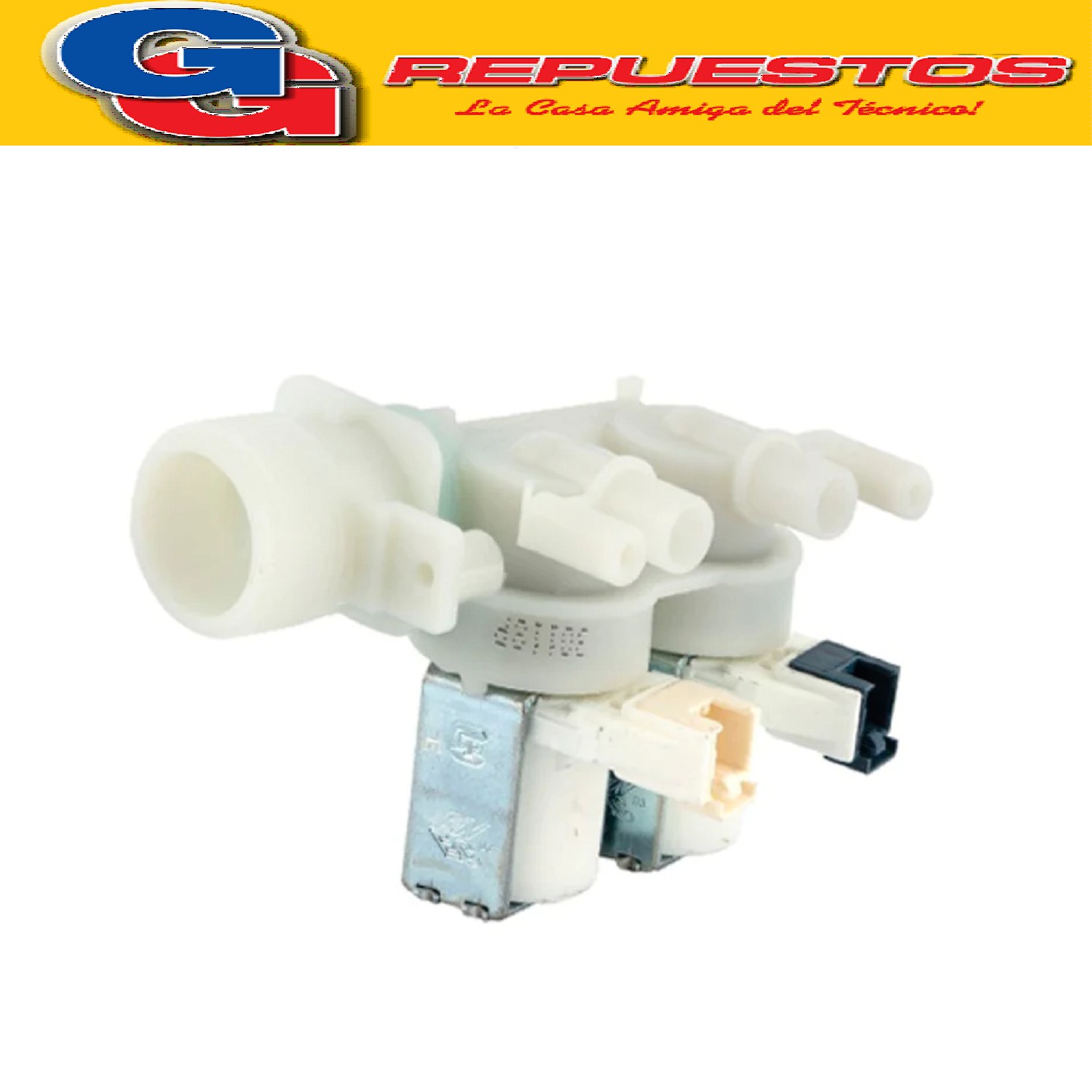 ELECTROVALVULA PARA LAVARROPAS DOBLE VIAS CON PINES DE 220 V PARA ARISTON AB5AG-AB43AG-AQXL105AG-AQXXF129HAG-AQXXL129AG -AR7F105AG.C-AR7F105SAG-AR7L85AG.C-AV40AG- ARISTON INDESIT AV41AG50/60-AV51AG50/60-AV61AG- AVF108SAG-AVF129AG-AVL105AG-AVL82AG-AVL95AG- WIXL65AG-WIXL95AG-WLF75-WLF80-WLF91AB ELECTROVALVULA DOBLE 7 LT.RST2 5 COD. ORIGEN 097712 (MERLONI ARISTON) C00110333 (MERLONI ARISTON) 326081321 (WHIRLPOOL) 482000022813 (WHIRLPOOL)