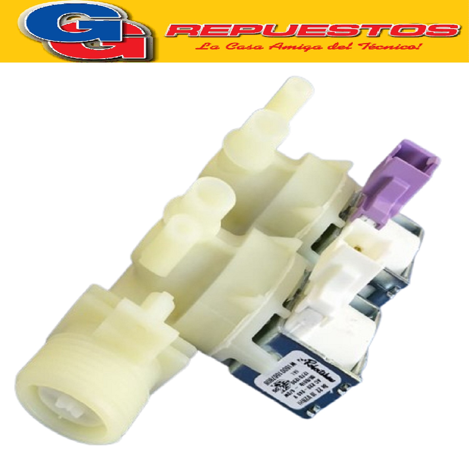 ELECTROVALVULA PARA LAVARROPAS DOBLE VIAS CON PINES DE 220 V PARA ARISTON AB5AG-AB43AG-AQXL105AG-AQXXF129HAG-AQXXL129AG -AR7F105AG.C-AR7F105SAG-AR7L85AG.C-AV40AG- ARISTON INDESIT AV41AG50/60-AV51AG50/60-AV61AG- AVF108SAG-AVF129AG-AVL105AG-AVL82AG-AVL95AG- WIXL65AG-WIXL95AG-WLF75-WLF80-WLF91AB ELECTROVALVULA DOBLE 7 LT.RST2 5 COD. ORIGEN 097712 (MERLONI ARISTON) C00110333 (MERLONI ARISTON) 326081321 (WHIRLPOOL) 482000022813 (WHIRLPOOL)