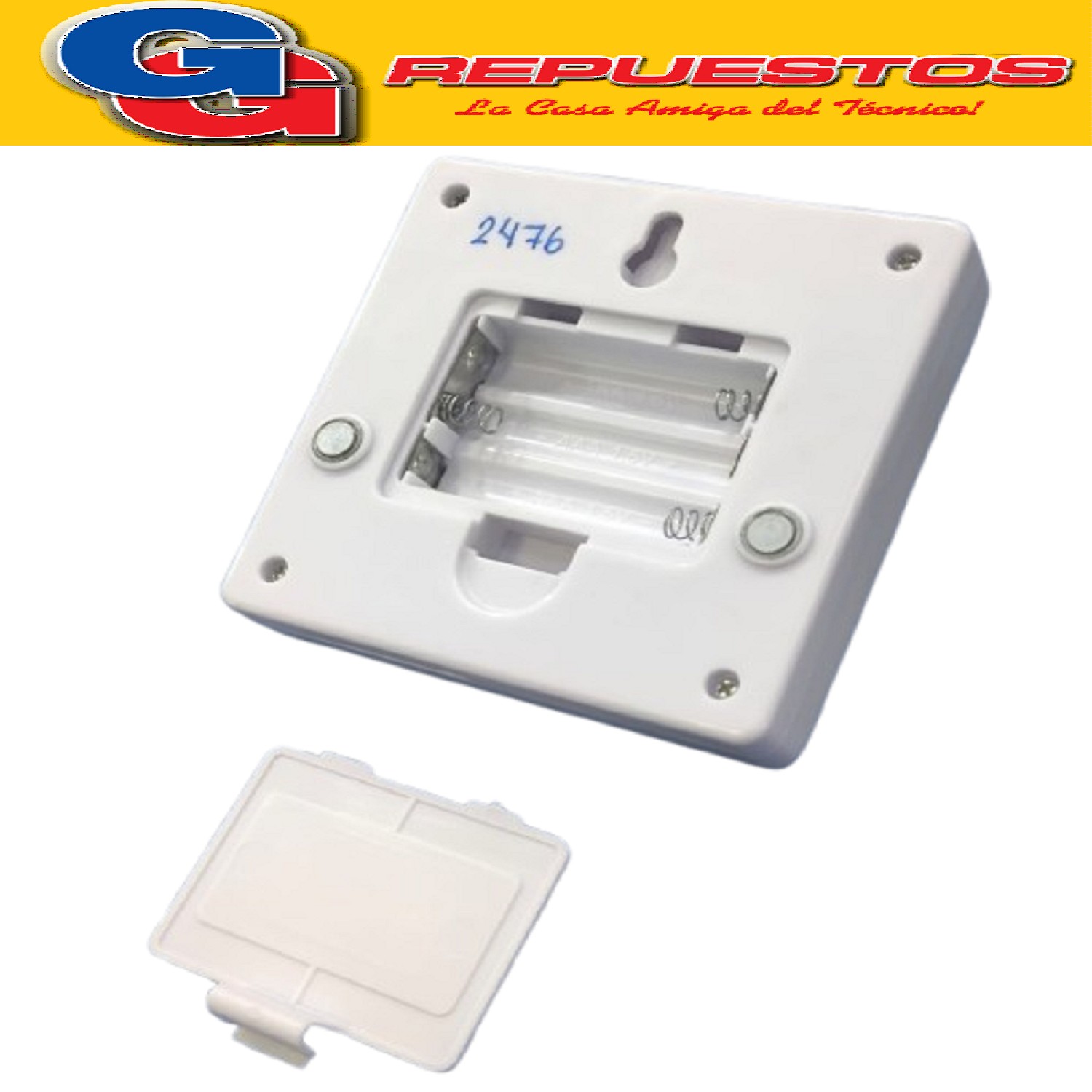 LAMPARA LED 3W ADHESIVA PARA ARMARIO, MUEBLES, ETC. 3 PILAS  AAA (NO INCLUIDAS) PLACARD LUZ DE EMERGENCIA. IDEAL PARA CUALQUIER LUGAR DE LA CASA, PASILLOS, ESPACIOS PARA BEBES, ALMACENES, ETC.