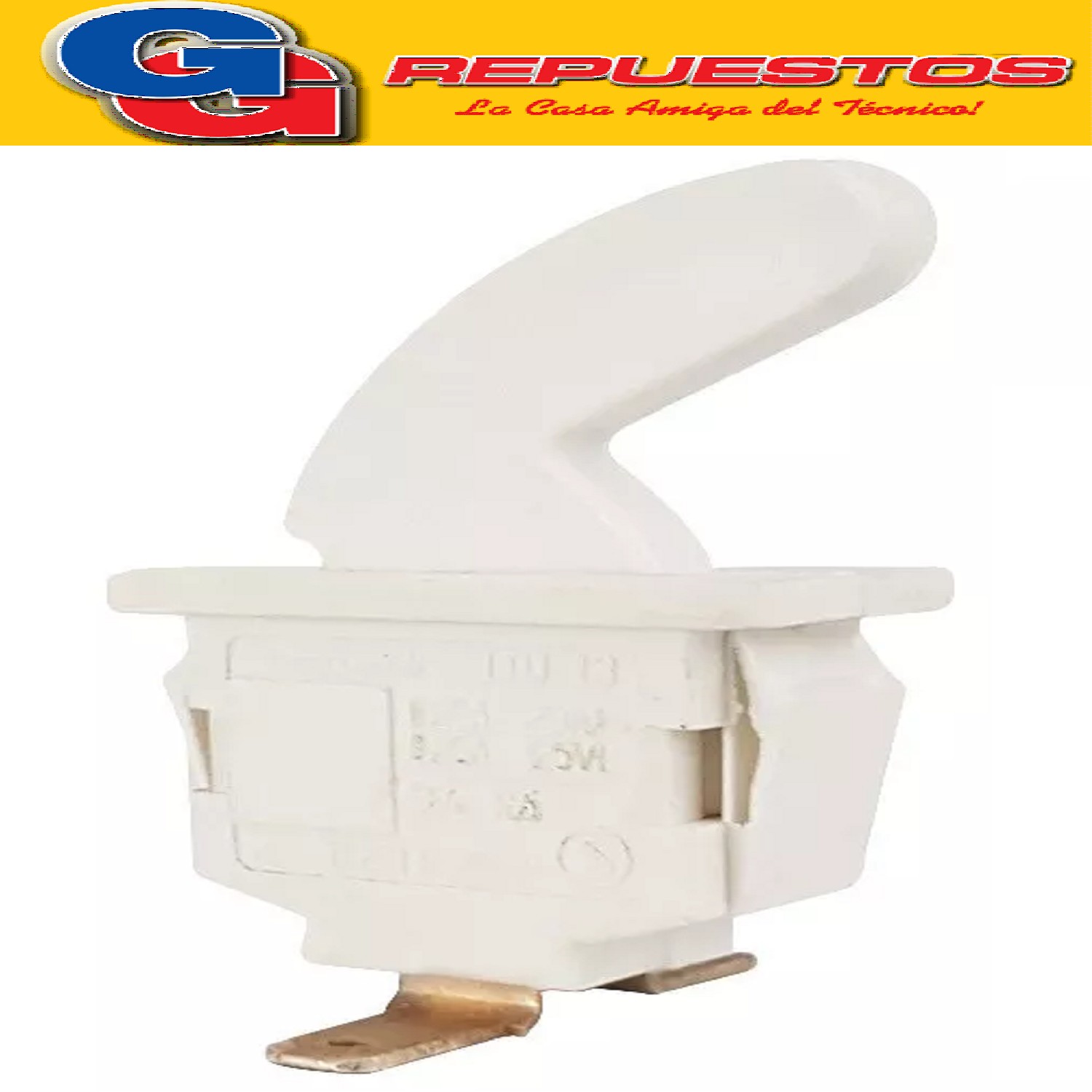 INTERRUPTOR LUZ HELADERA PARA GAFA 2 CONTACTOS - NORMAL  CER RADO  PARA PHILCO-LACAR 2509 Cod.Origen: 2221520 (GAFA ARG.) INTERRUPTOR LUZ HELADERAS Produttore: EMICOL (Made in Brazil) (ITU 13) 13/17