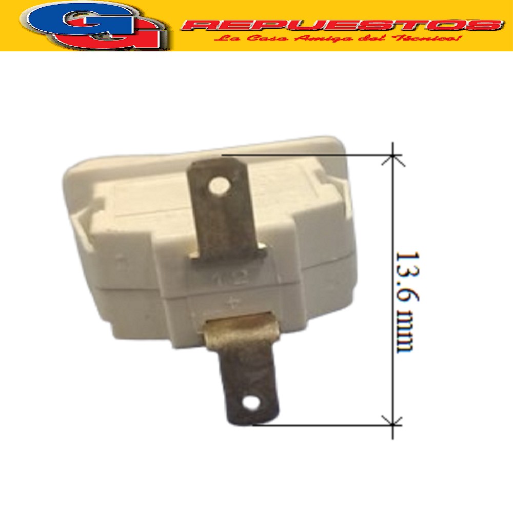 INTERRUPTOR LUZ HELADERA PARA GAFA 2 CONTACTOS - NORMAL  CER RADO  PARA PHILCO-LACAR 2509 Cod.Origen: 2221520 (GAFA ARG.) INTERRUPTOR LUZ HELADERAS Produttore: EMICOL (Made in Brazil) (ITU 13) 13/17