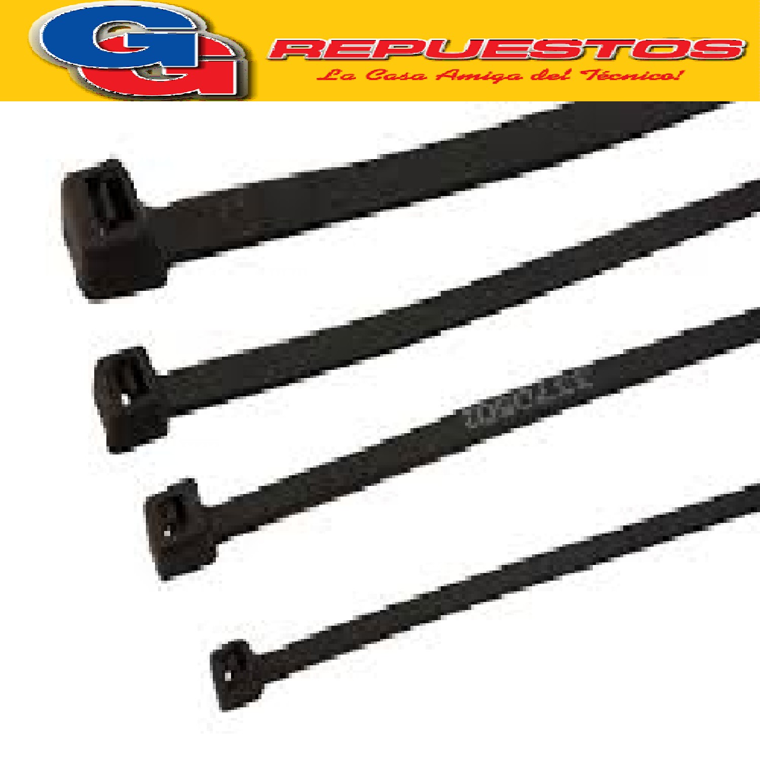 PRECINTOS NYLON 4.6/4.8X250mm NEGRO X100 TLF4