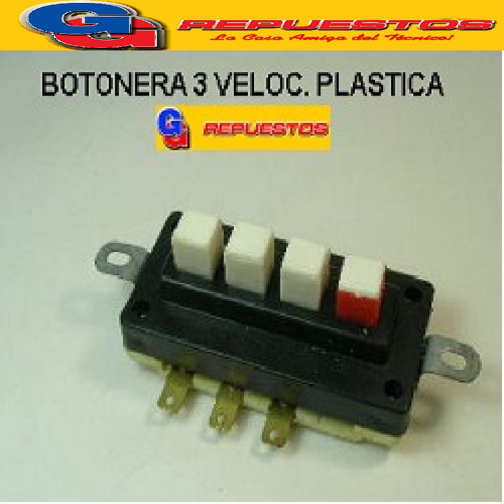BOTONERA 3 VELOCIDADES PLASTICA LICUADORA