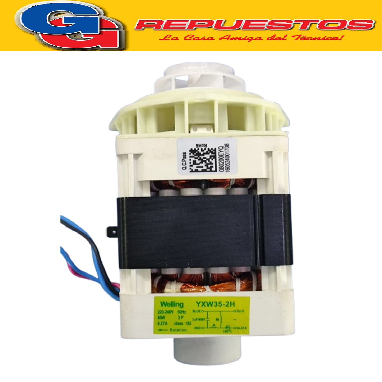 BOMBA RECIRCULACION 2 CABLES LAVAVAJiILLAS PHILCO ATMA DAEWO WHIRLPOOL