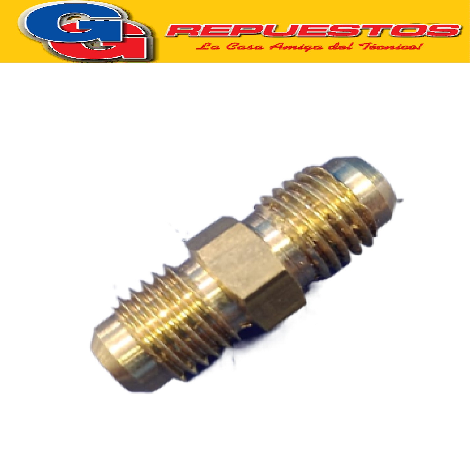UNION 1/4 FM x 1/4 FM DE BRONCE