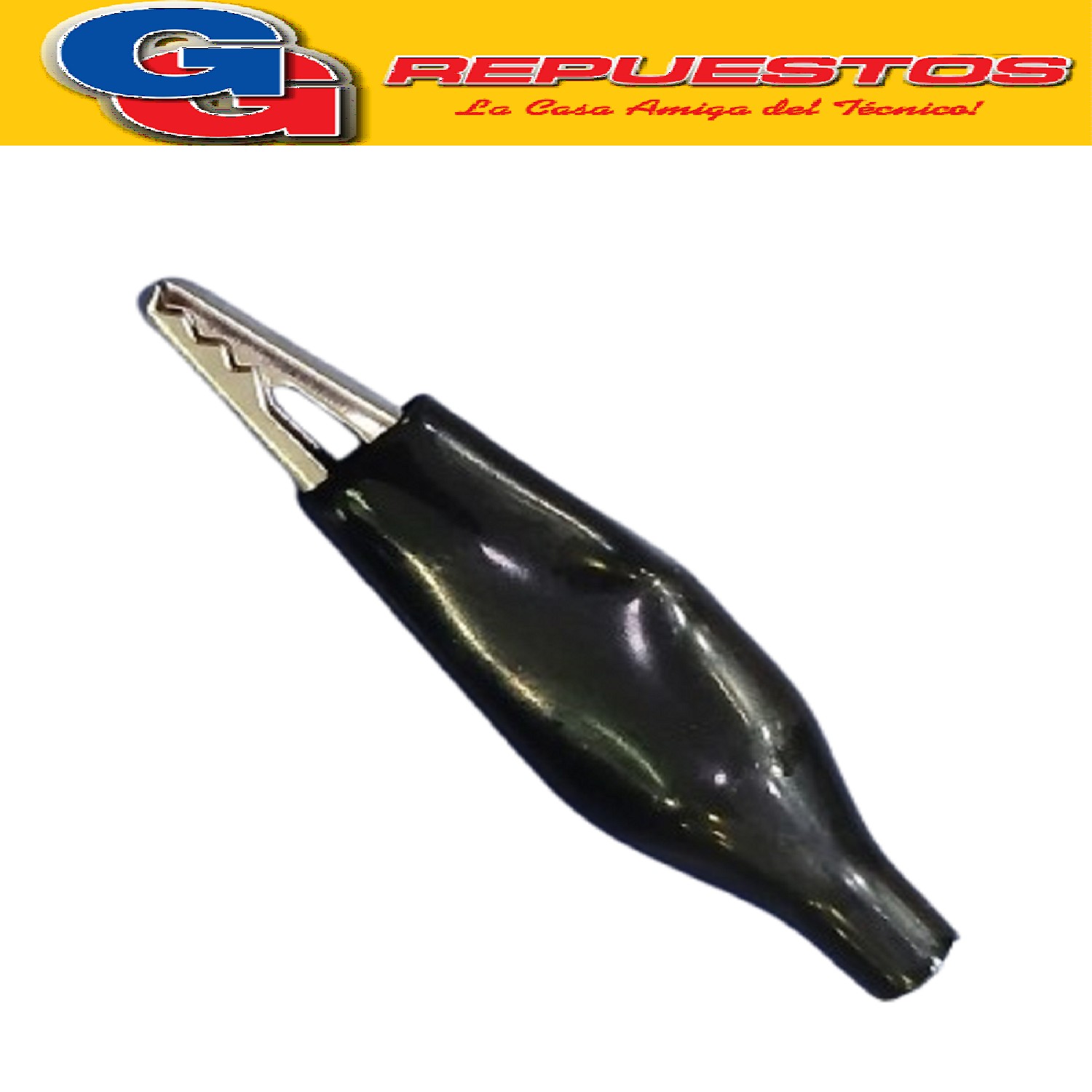 PINZA FICHA COCODRILO 42MM NEGRO