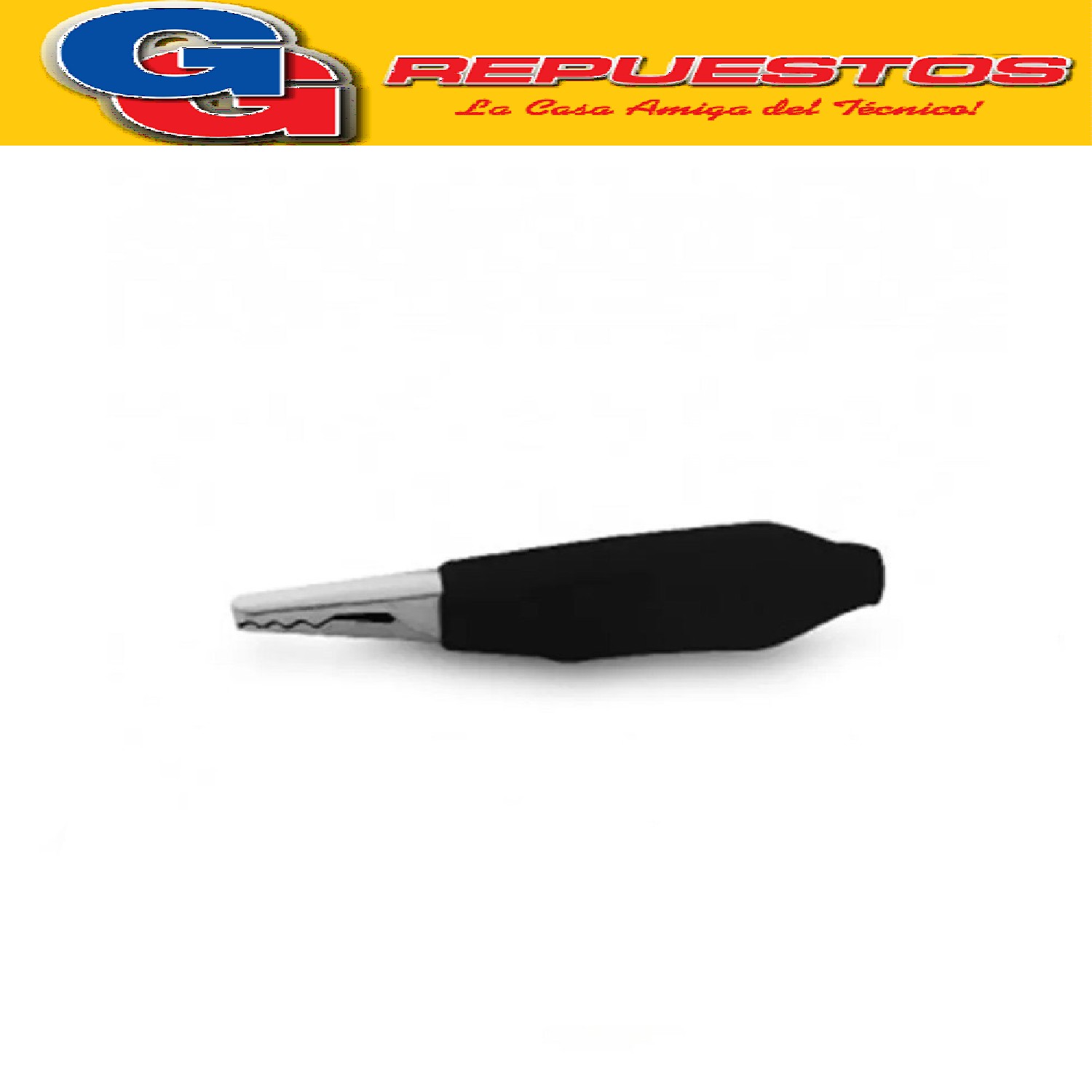 PINZA FICHA COCODRILO 46MM NEGRO