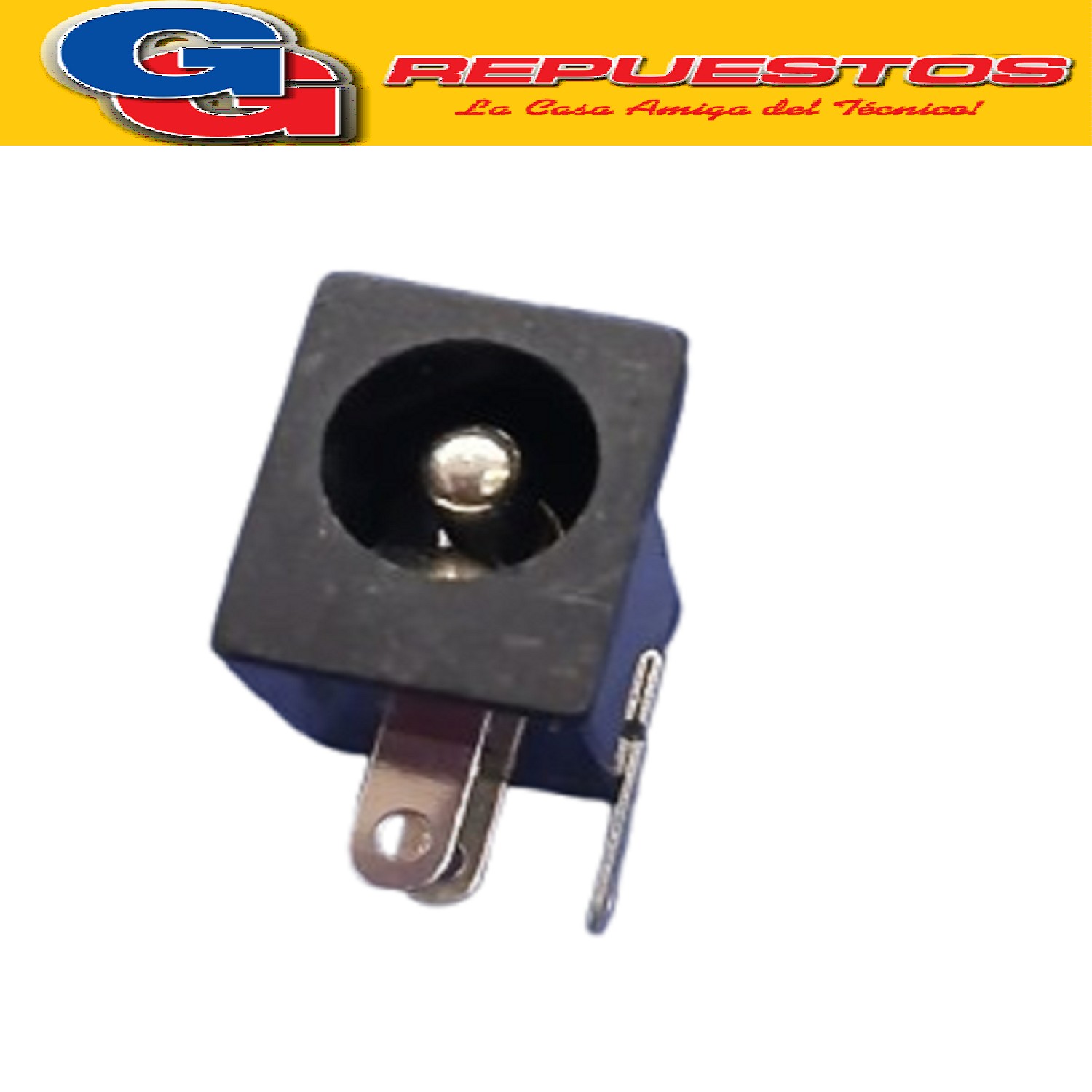 ZOCALO JACK DC HUECO 2.5X5.5 CHASIS