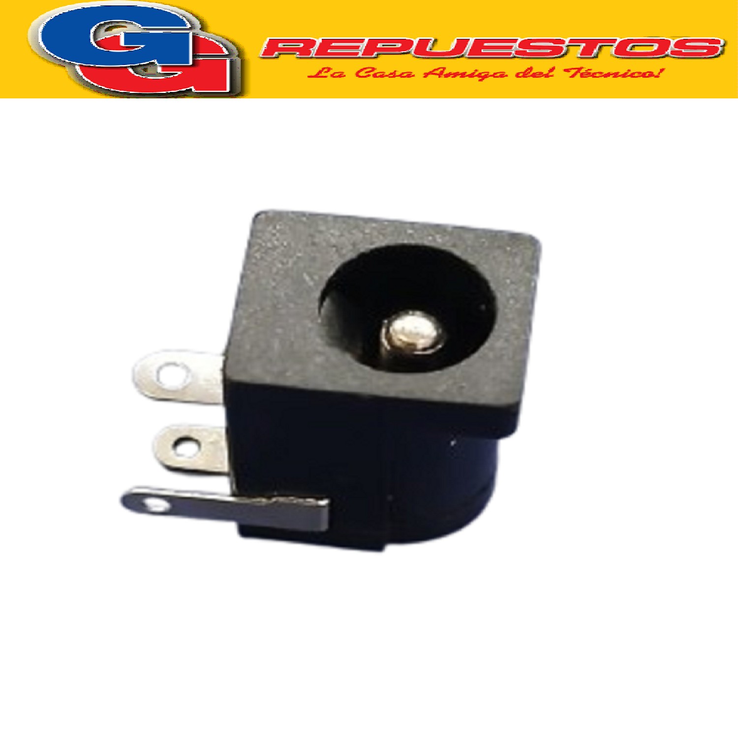 ZOCALO JACK DC HUECO 2.5X5.5 CHASIS