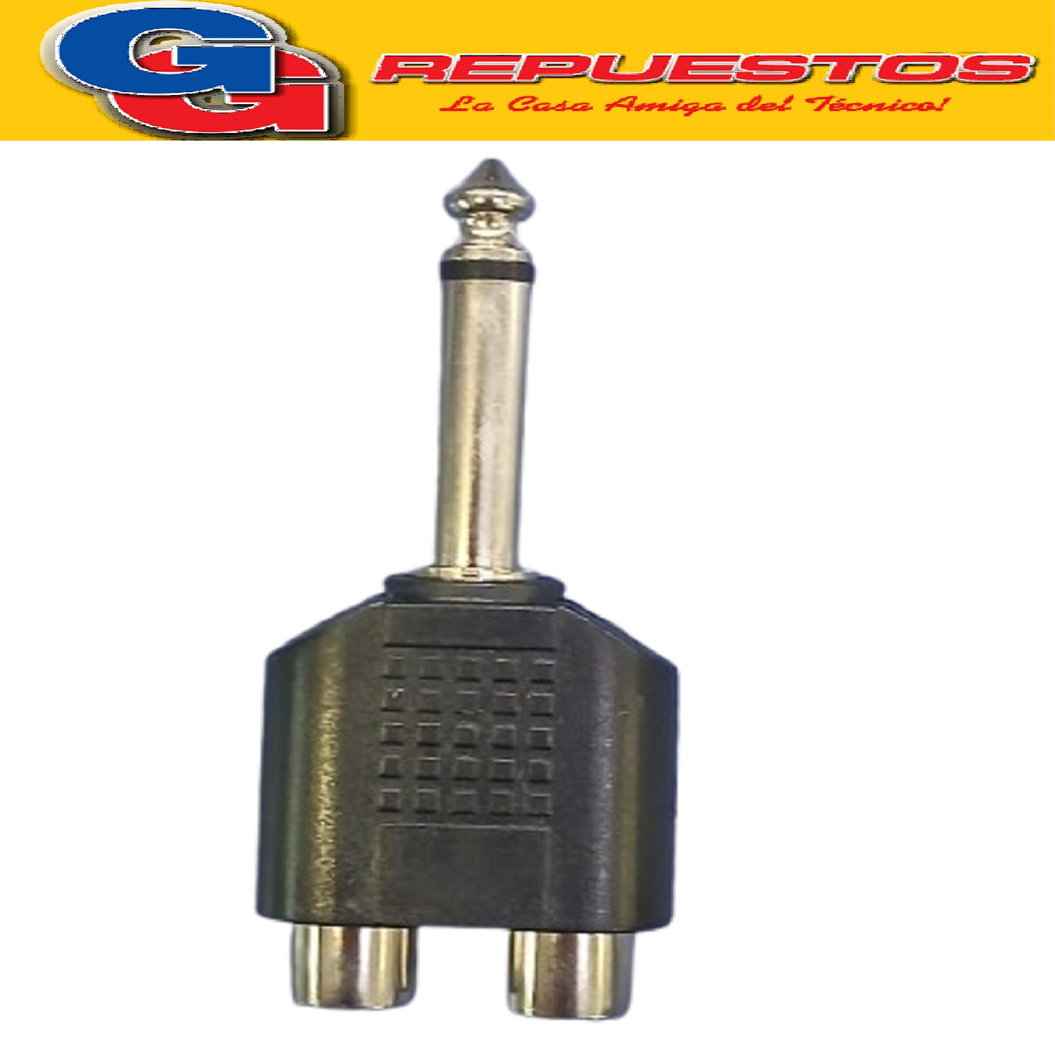 ADAPTADOR PLUG 6.5 MONO - 2 HEMBRA RCA