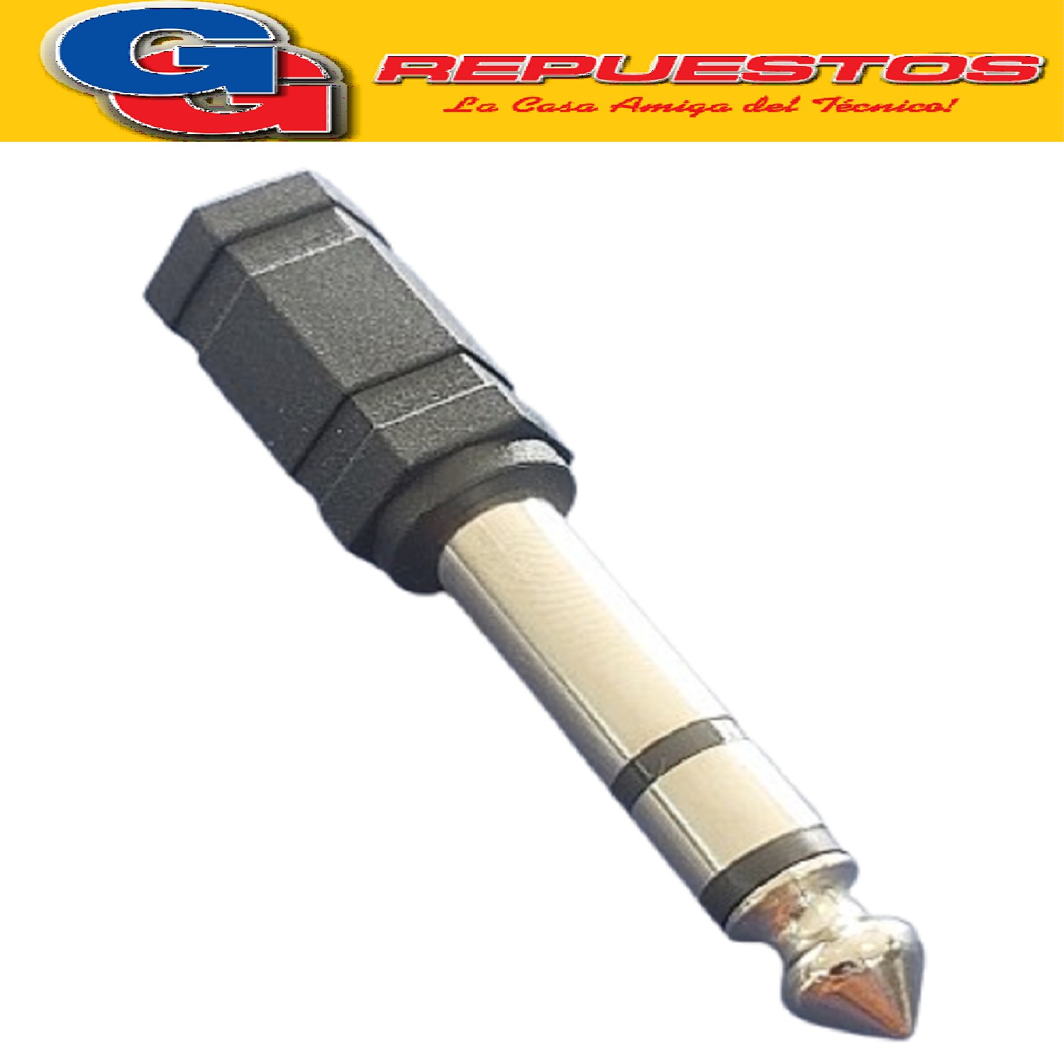 ADAPTADOR PLUG 6.5 ESTEREO-JACK 3.5 ESTEREO