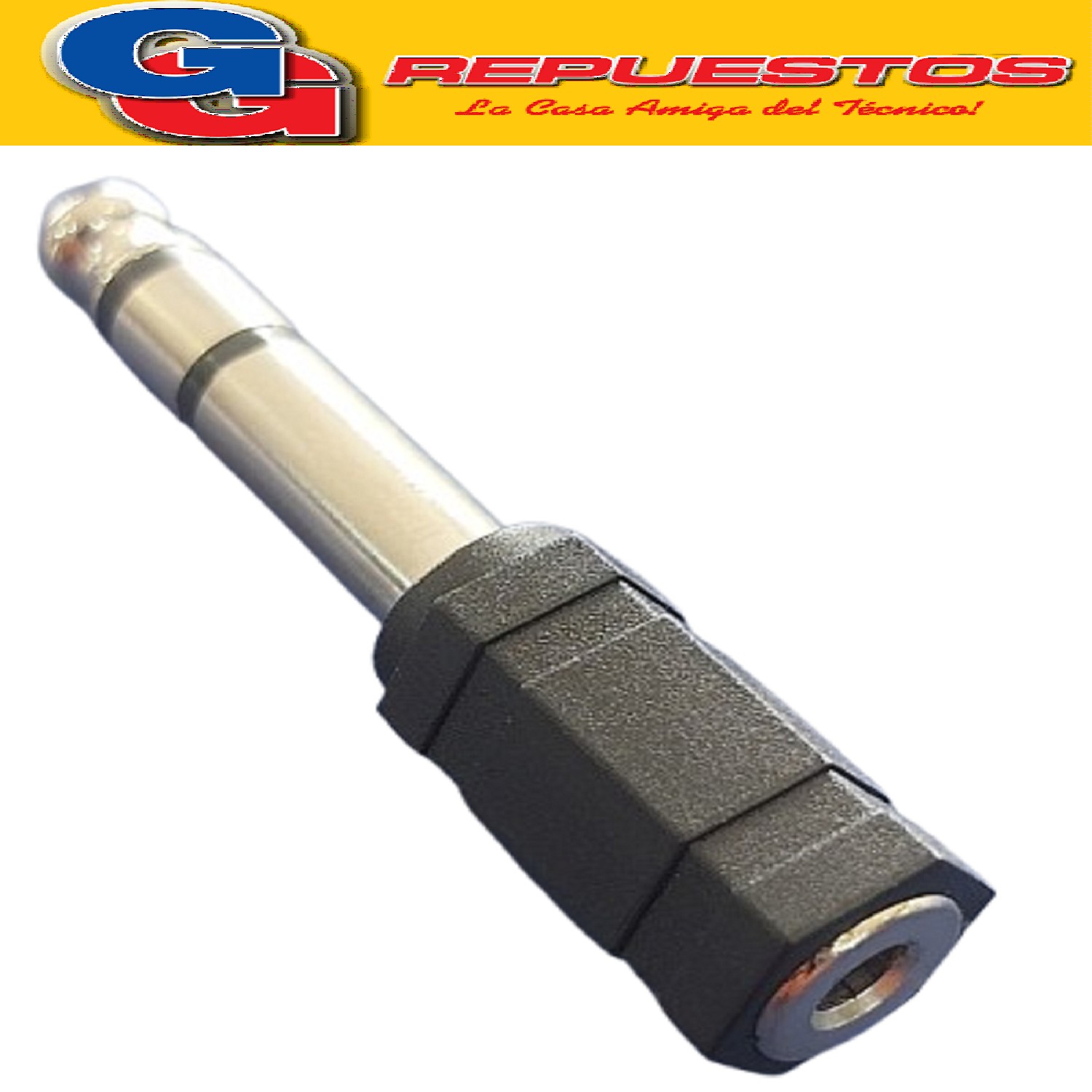 ADAPTADOR PLUG 6.5 ESTEREO-JACK 3.5 ESTEREO
