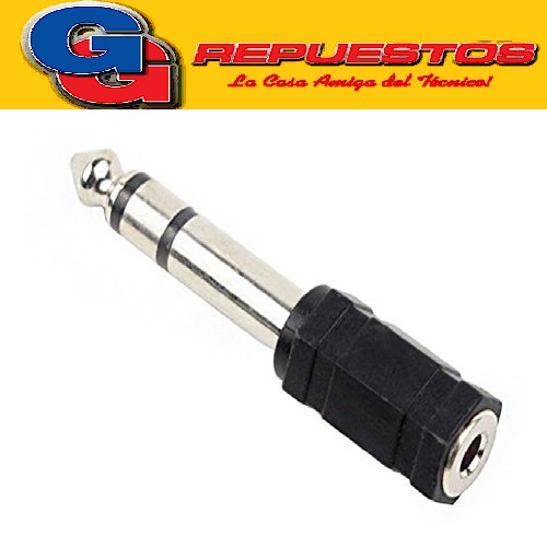 ADAPTADOR PLUG 6.5 ESTEREO-JACK 3.5 ESTEREO