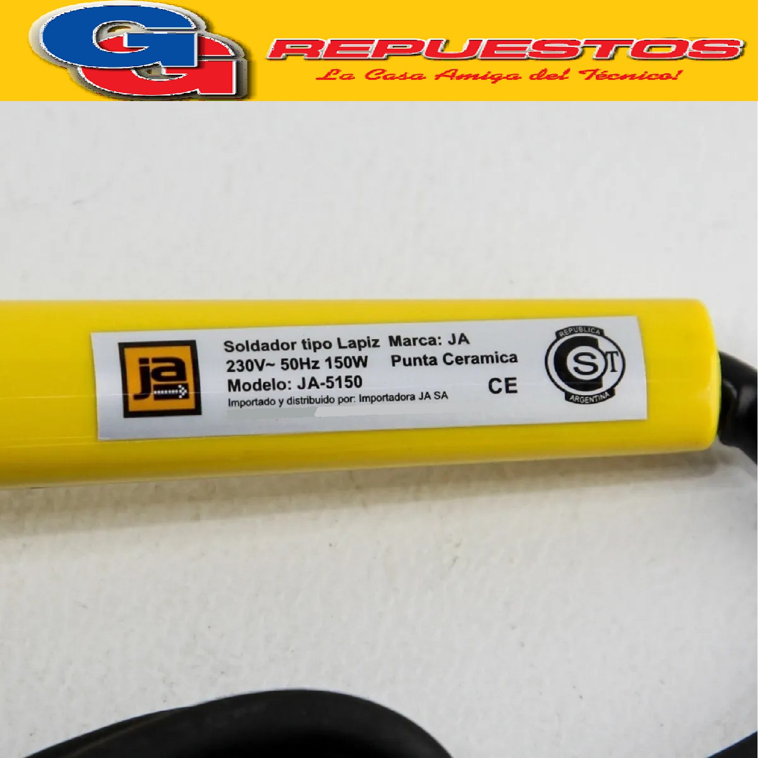 SOLDADOR DE ESTAÑO PREMIUM 150W PUNTA CHANFLE