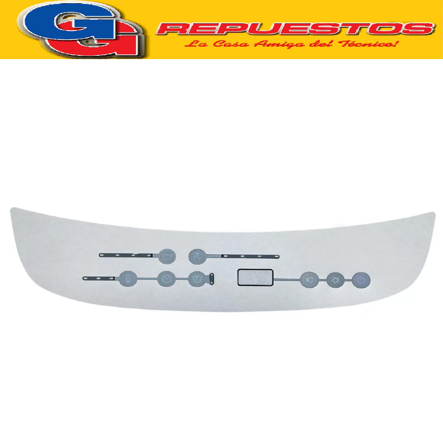 SERIGRAFIA PARA LAVARROPAS WHIRLPOOL WWI16AB/AS CARGA SUPERI OR 10KG QUALITY LINE W10886263 (WHIRLPOOL) Pos18 PANEL DECORATIVO WWI16AB LARGO 46 Y 44 CM APROXIMADAMENTE