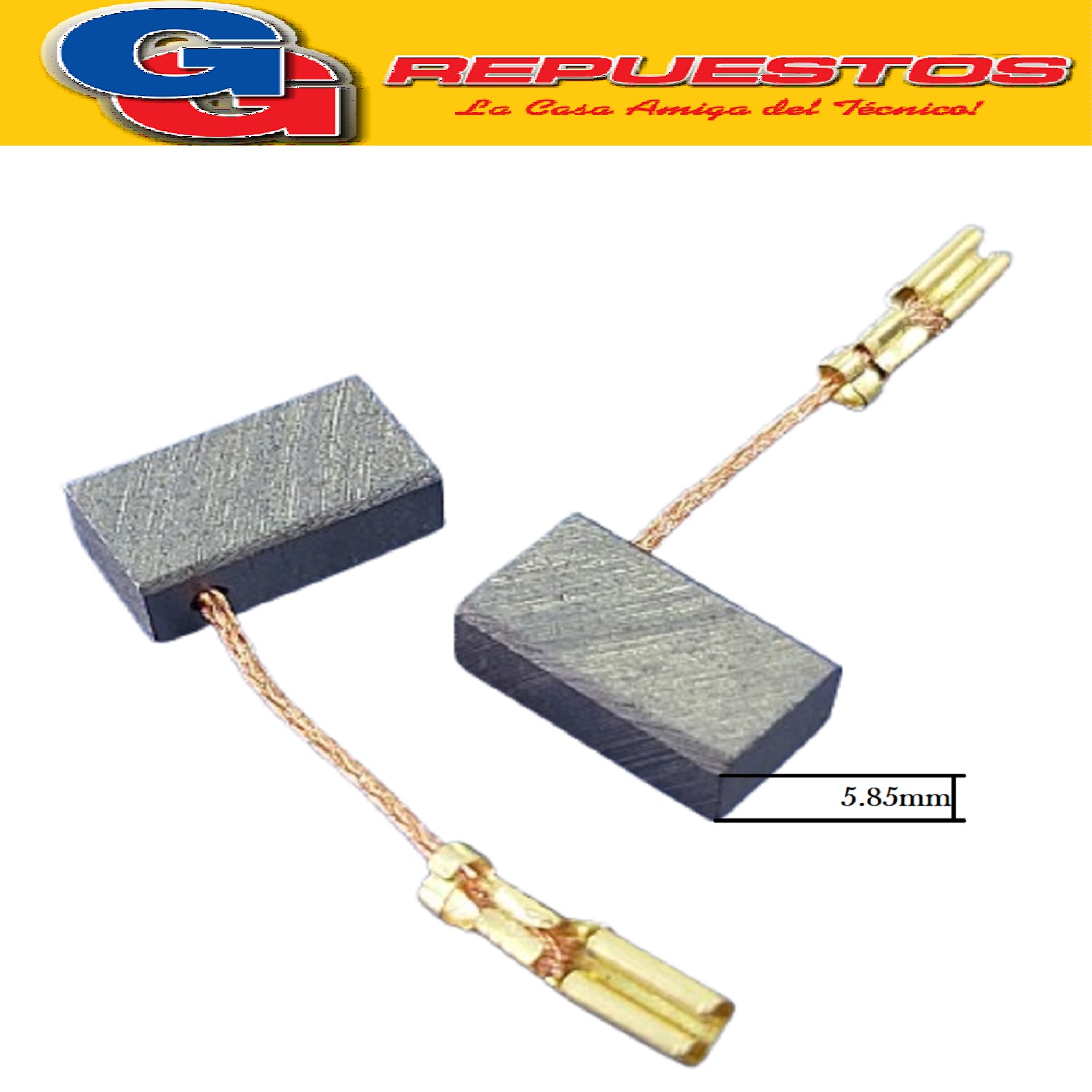 CARBON 5.85X8.90X17.00 (BTA) AMOLADORA ANGULAR DOWEN PAGIO 1 PARA DOWEN PAGIO 115 MM MODELO AA115SP  900 W
-REVISAR MEDIDAS DETENIDAMENTE PARA EVITAR CONFUCCIONES