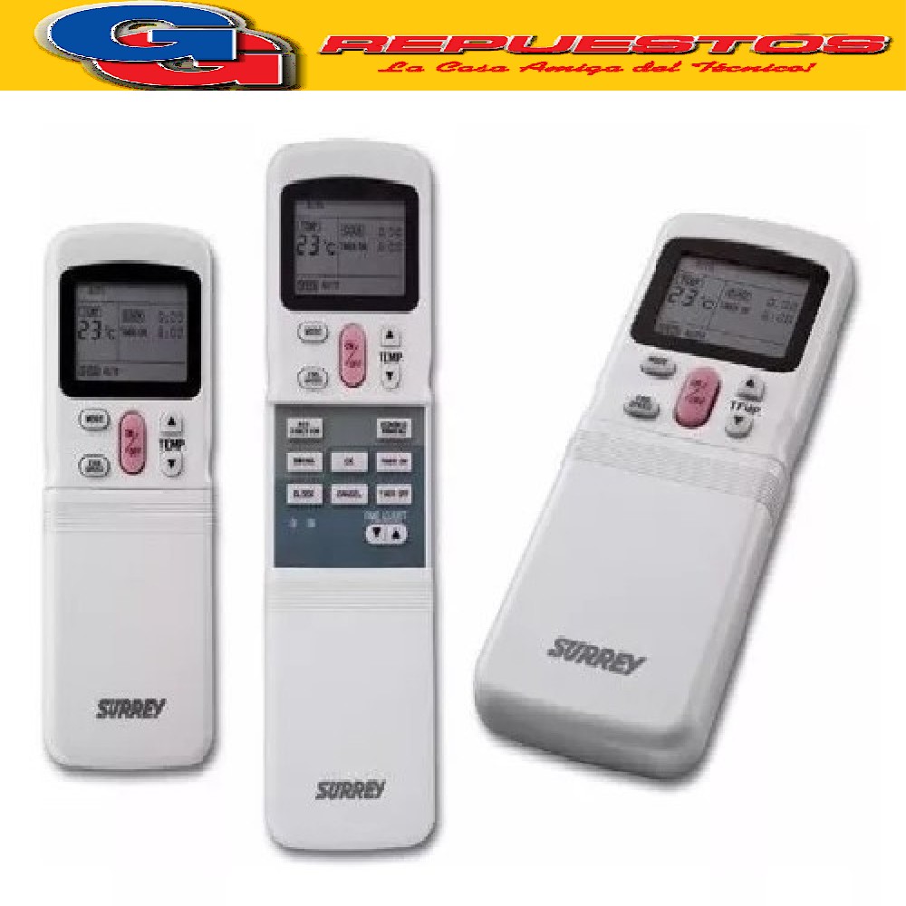 CONTROL REMOTO AIRE ACONDICIONADO SPLIT COMPATIBLE CON SURR  EY Y VARIOS FRIO CALOR R11CG/E GRUNDIG TOP HOUSE ELECTROLUX MIDEA WHIRLPOLL WHITE WESTINGHOUSE MARSHALL CARRIER BLUESTAR BEKO A421