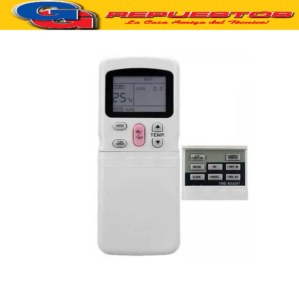 CONTROL REMOTO AIRE ACONDICIONADO SPLIT COMPATIBLE CON SURR  EY Y VARIOS FRIO CALOR R11CG/E GRUNDIG TOP HOUSE ELECTROLUX MIDEA WHIRLPOLL WHITE WESTINGHOUSE MARSHALL CARRIER BLUESTAR BEKO A421