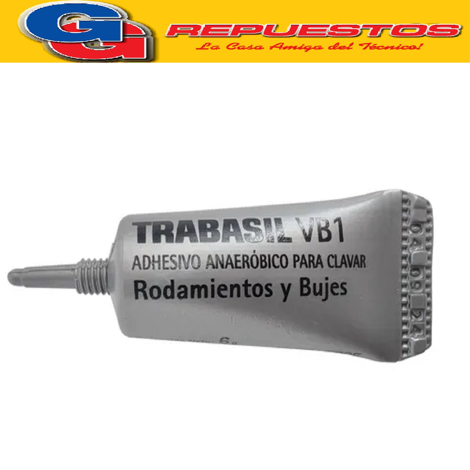 TRABASIL VB1 X 6 GR RODAMIENTOS Y BUJES HOLGURA MAX 0.12 mm  ADHESIVO ANAEROBICO PEGAMENTO