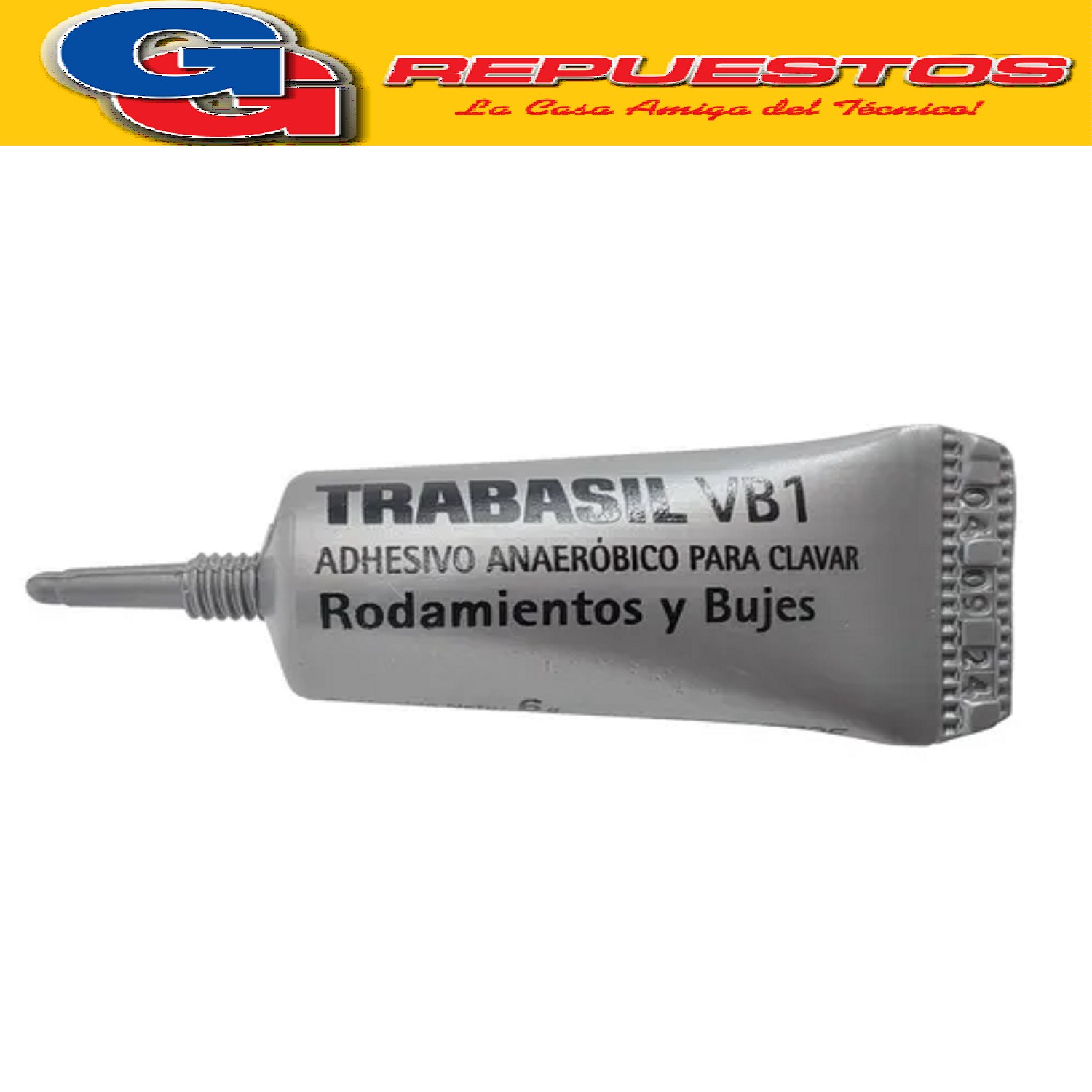 TRABASIL VB1 X 6 GR RODAMIENTOS Y BUJES HOLGURA MAX 0.12 mm  ADHESIVO ANAEROBICO PEGAMENTO