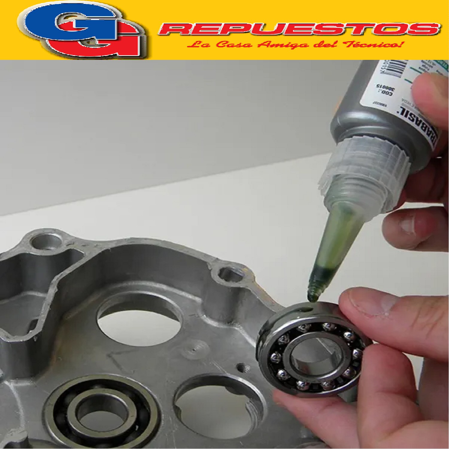 TRABASIL VA3 X 6 GR POLEAS Y ENGRANAJES ALTA RESISTENCIA HOL GURA MAX 0.26 mm  ADHESIVO ANAEROBICO PEGAMENTO