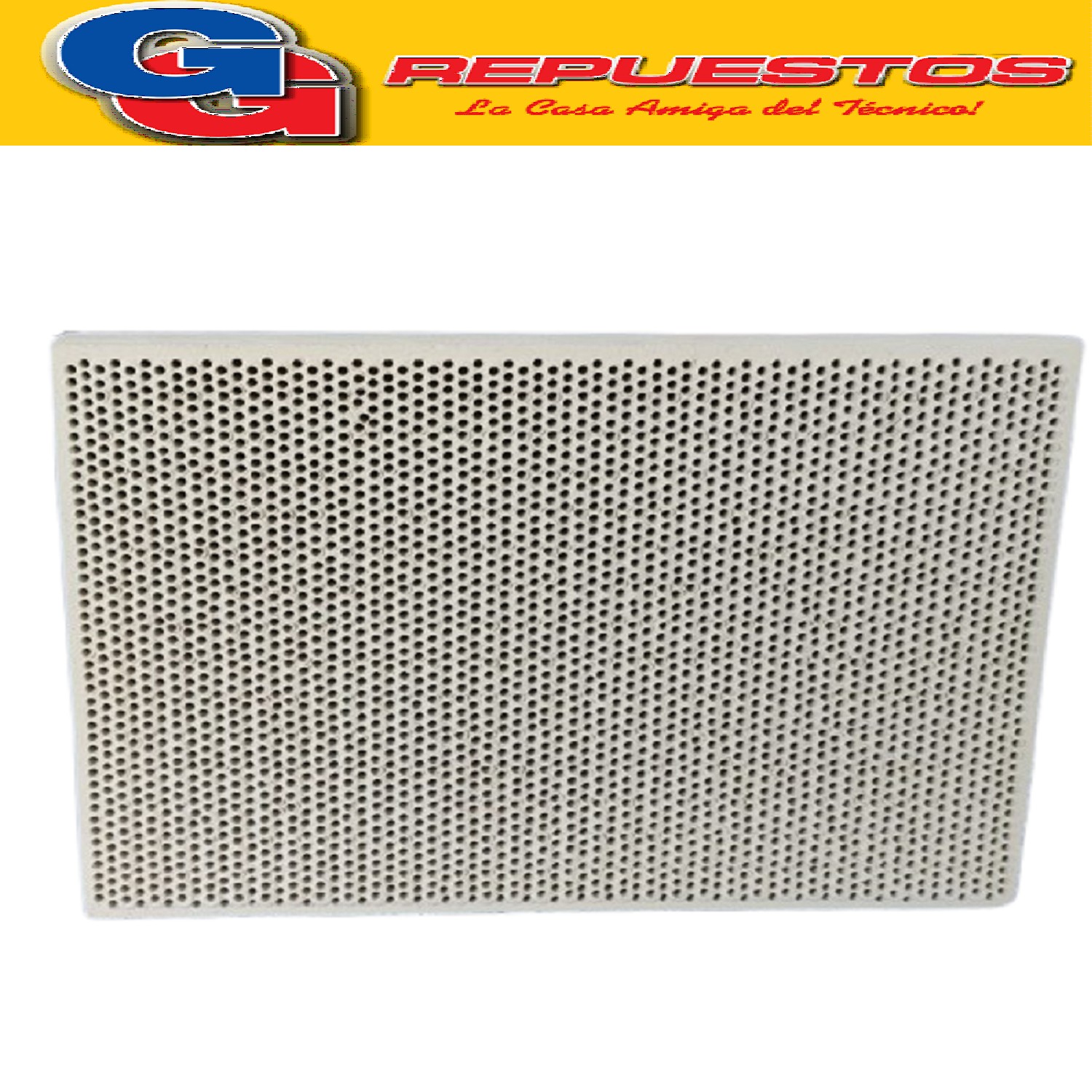 PLACA INFRAROJO REFRACTARIO PARA CALEFACTOR 100 X 70 ESPECIA LES