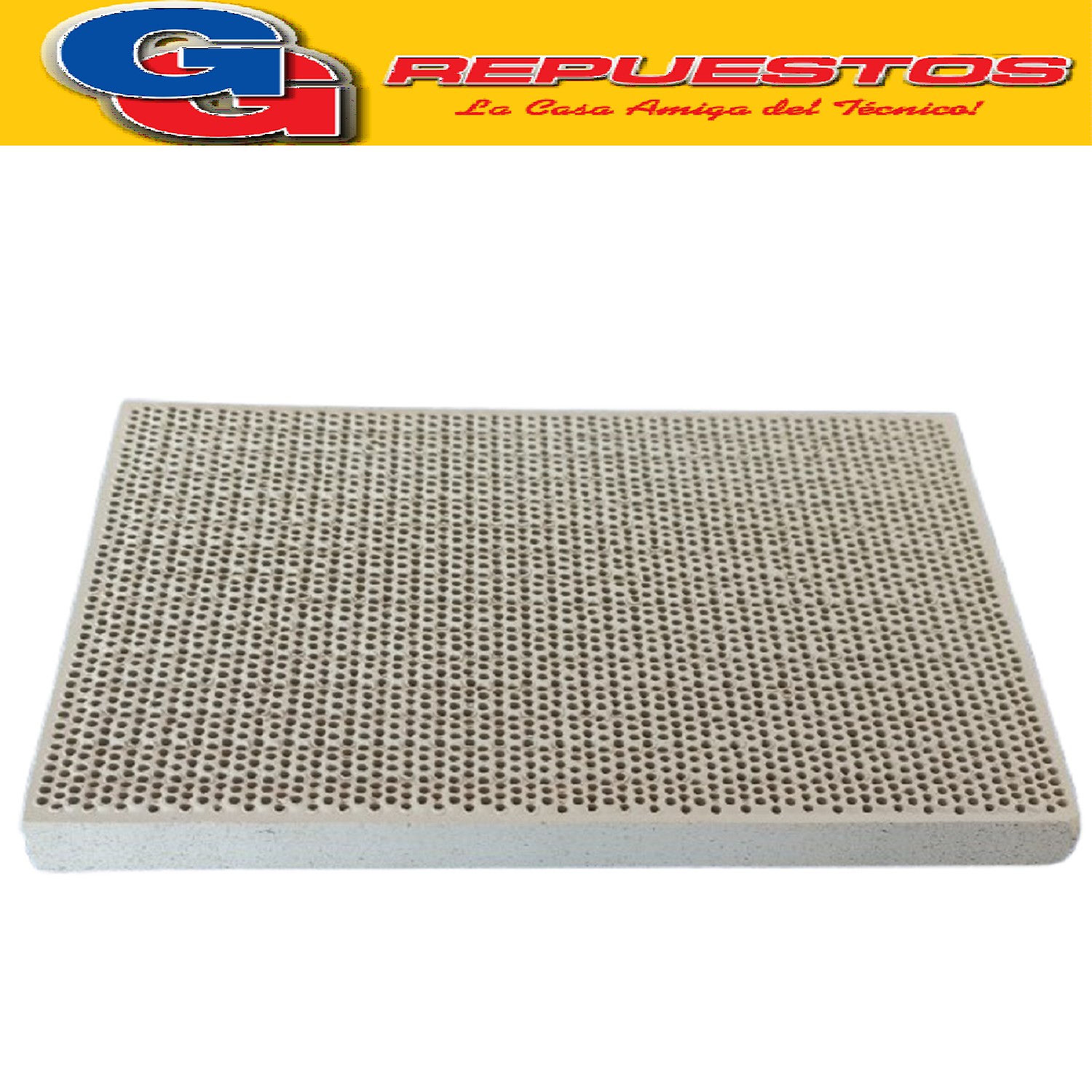 PLACA INFRAROJO REFRACTARIO PARA CALEFACTOR 100 X 70 ESPECIA LES