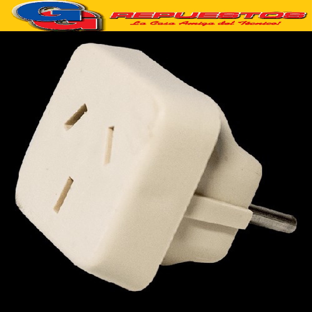 ADAPTADOR 3 PATAS A 2 PATAS PERNO REDONDO