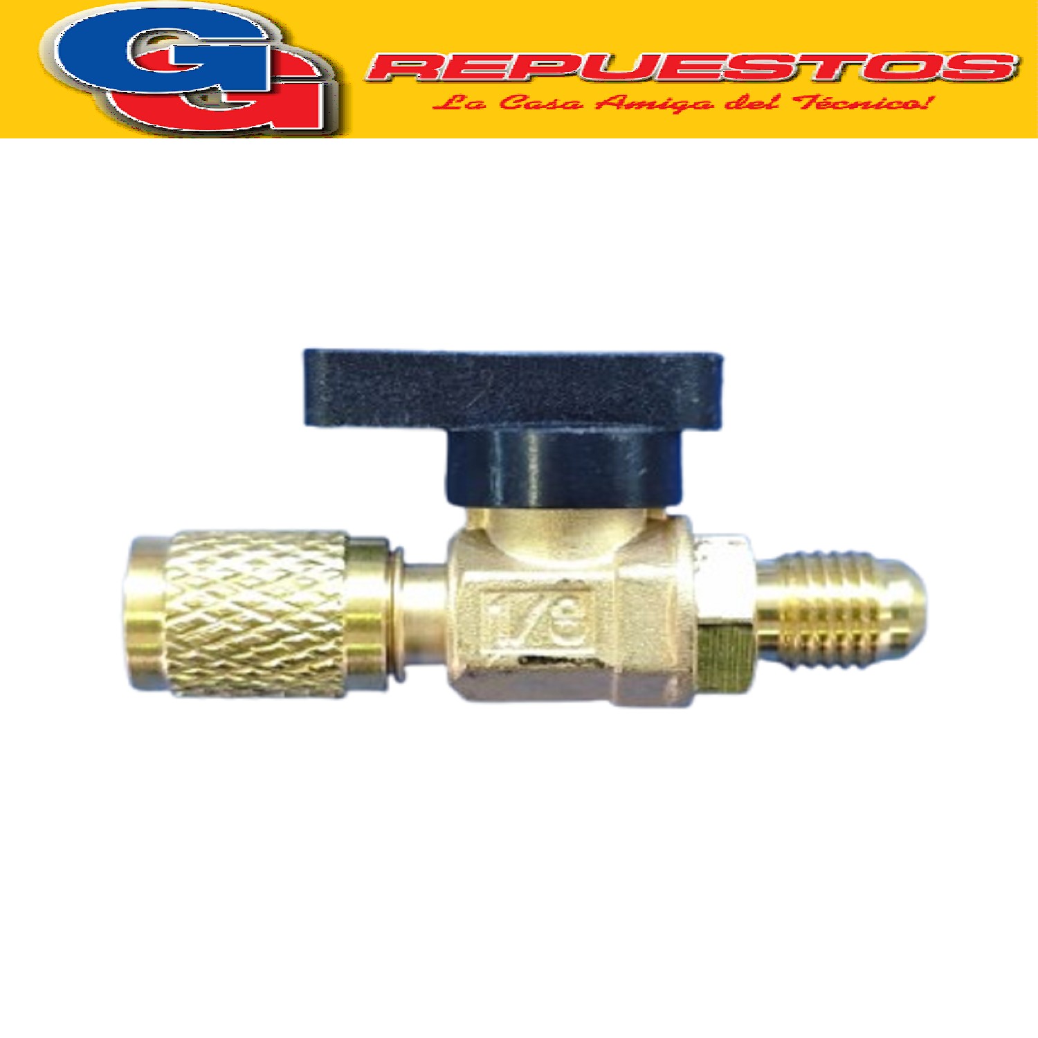 LLAVE GLOBO 1/4 MACHO  X 1/4 HEMBRA VALVULA