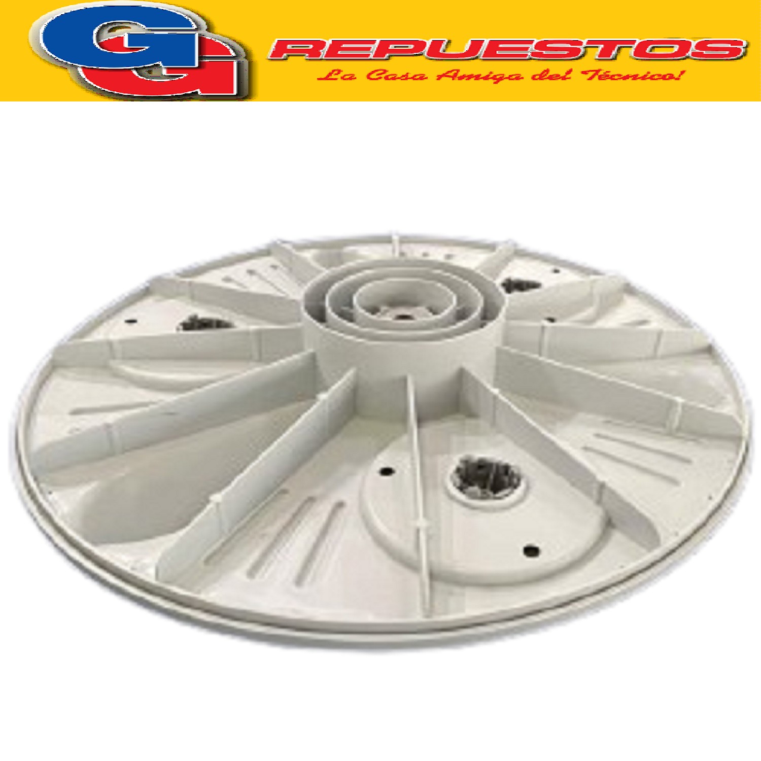 AGITADOR TURBINA LAVARROPAS PARA LG - BGH RODETE de 39.5cm   WFT1304TP WFT1201T/ P (Centro estriado metalico) WFT1304TP WFT1305TP-WFT1201TP de13K Note descrittive: Incluye 660298 5845FA1829B (AGITADOR DE 40CM)
Cod.Origen:AGZ34425302-AGZ34425304 (LG)
5845FA1829B (LG)