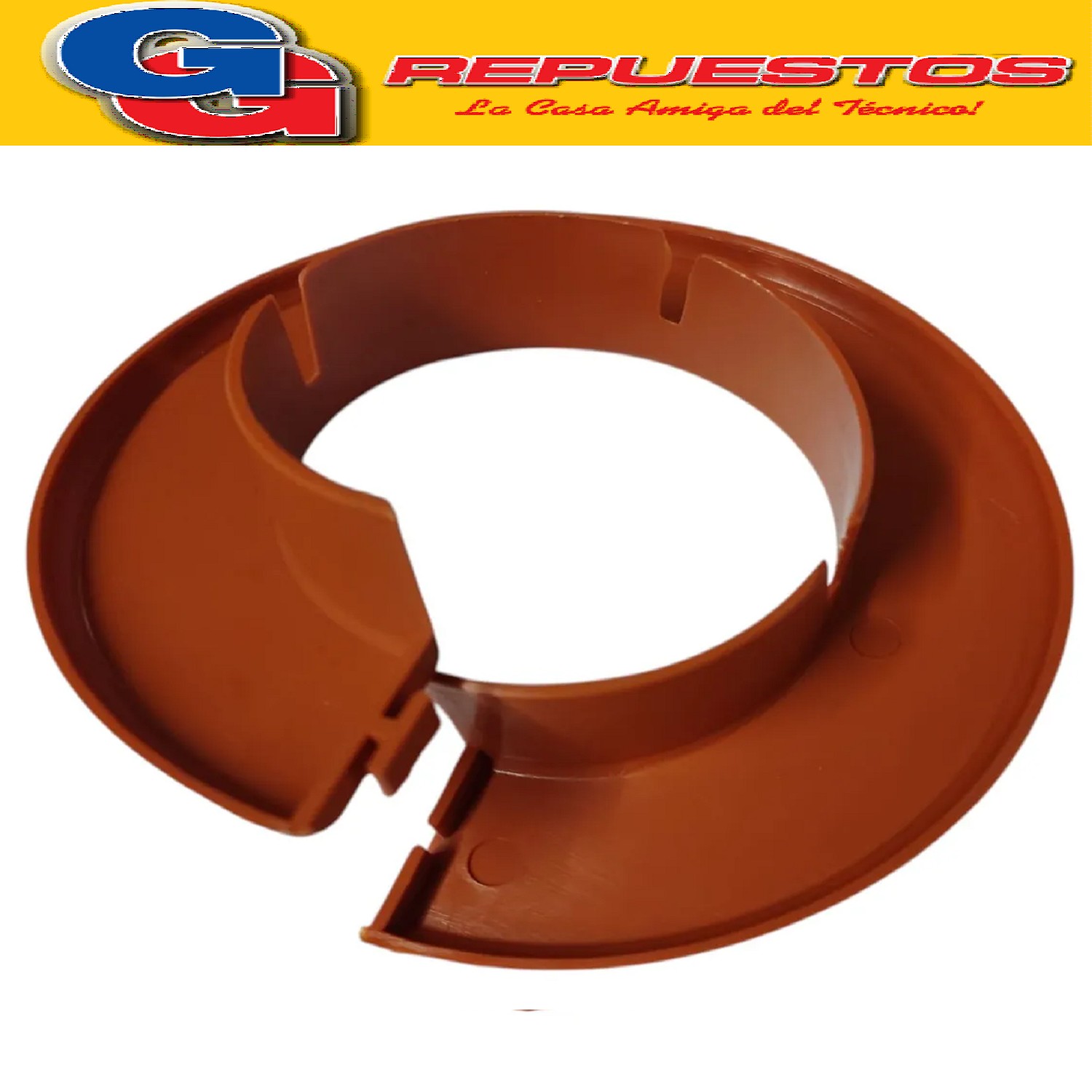 ARO TAPA AGUJERO EMBELLECEDOR PARED LADRILLO-MARRON  PARA SP LIT DIAMETRO EXTERIOR 11.7 CM - DIAMETRO INTERIOR 6 CM