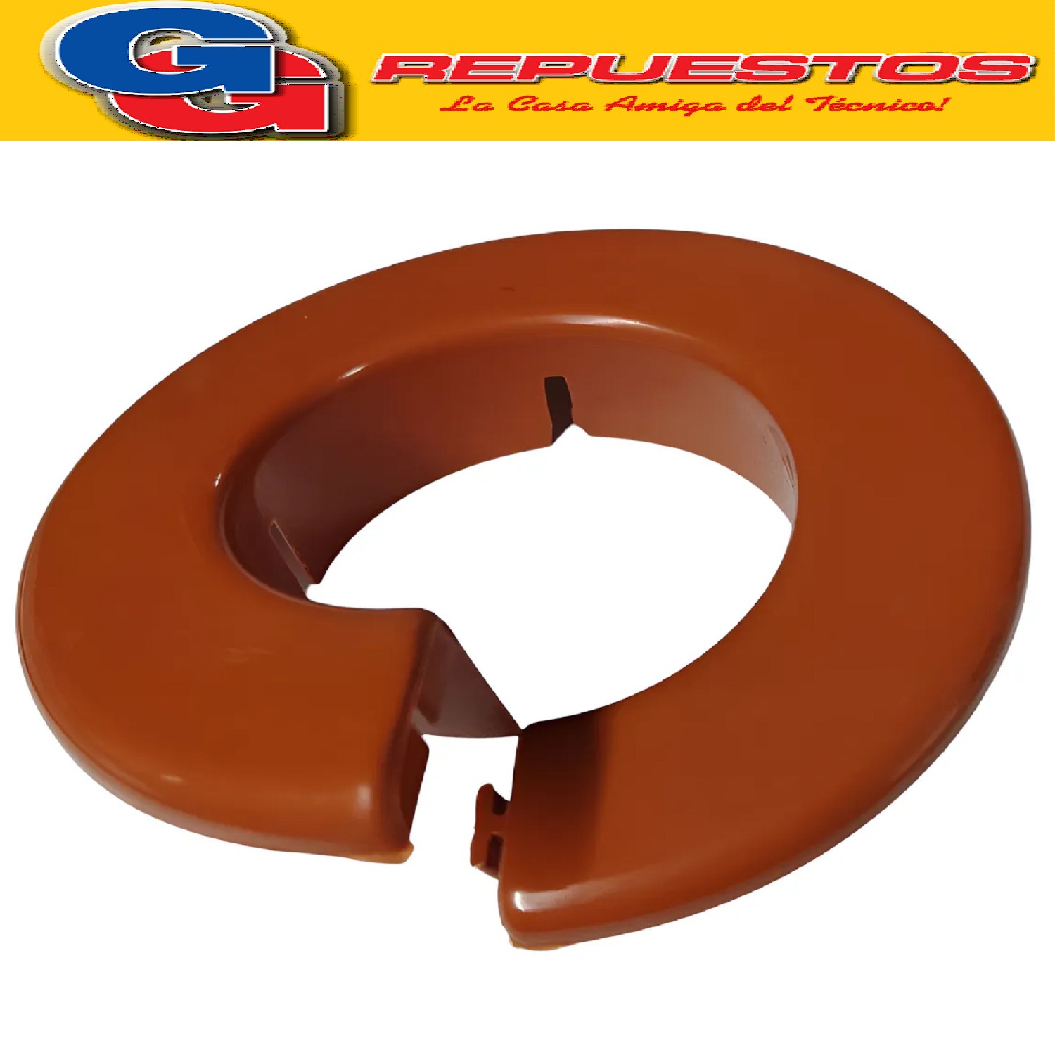 ARO TAPA AGUJERO EMBELLECEDOR PARED LADRILLO-MARRON  PARA SP LIT DIAMETRO EXTERIOR 11.7 CM - DIAMETRO INTERIOR 6 CM