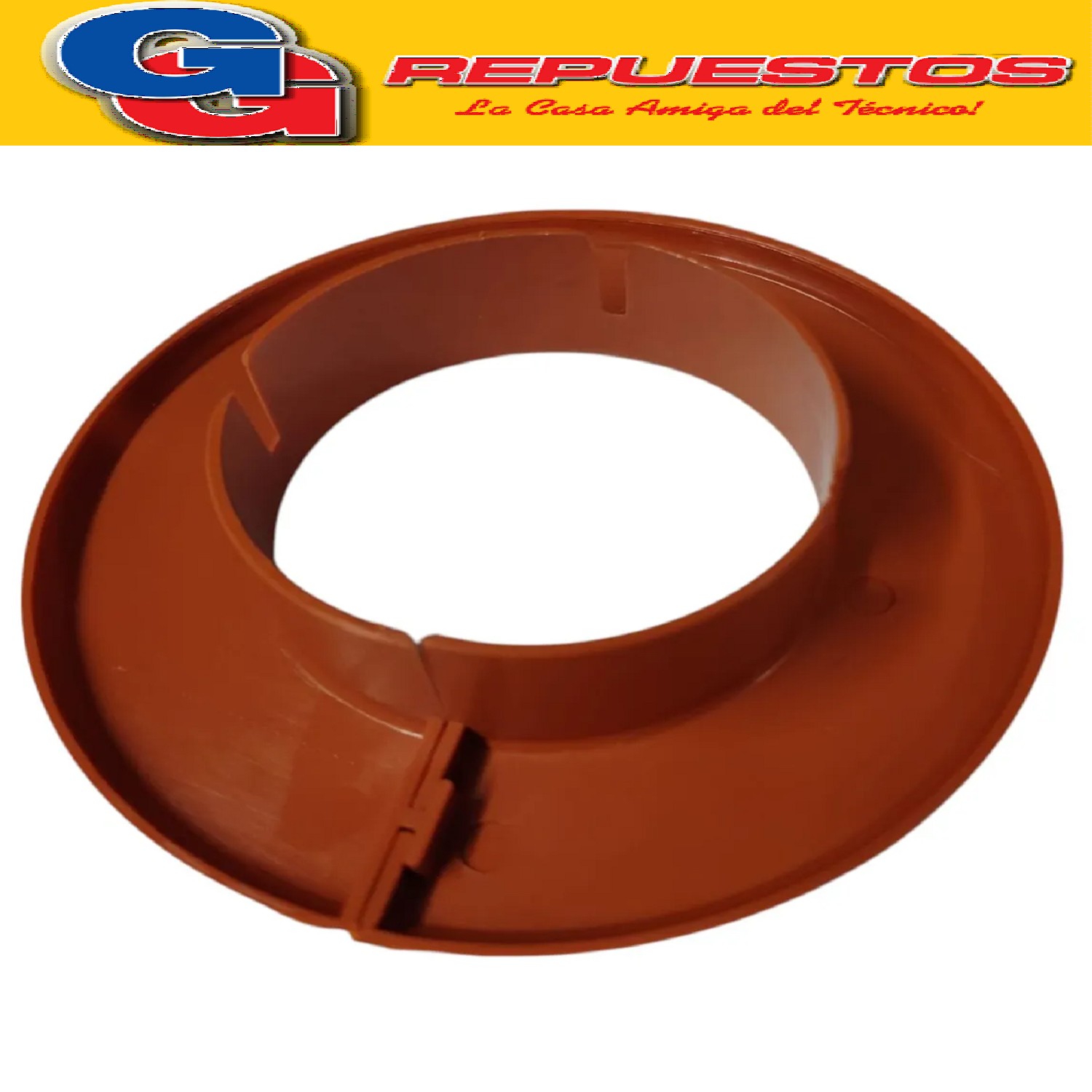 ARO TAPA AGUJERO EMBELLECEDOR PARED LADRILLO-MARRON  PARA SP LIT DIAMETRO EXTERIOR 11.7 CM - DIAMETRO INTERIOR 6 CM