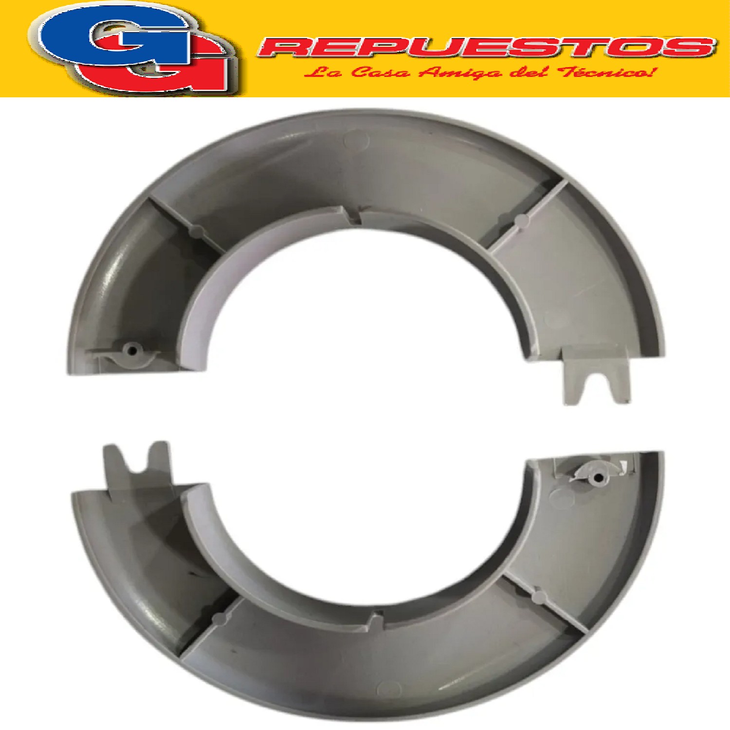 ARO TAPA AGUJERO EMBELLECEDOR PARED GRIS PARA SPLIT DIAME TR O EXTERIOR 11.7 CM - DIAMETRO INTERIOR 6 CM