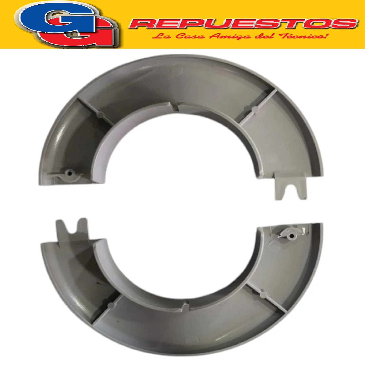 ARO TAPA AGUJERO EMBELLECEDOR PARED GRIS PARA SPLIT DIAME TR O EXTERIOR 11.7 CM - DIAMETRO INTERIOR 6 CM