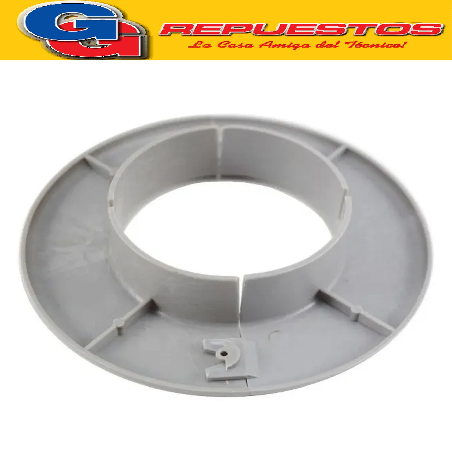 ARO TAPA AGUJERO EMBELLECEDOR PARED GRIS PARA SPLIT DIAME TR O EXTERIOR 11.7 CM - DIAMETRO INTERIOR 6 CM