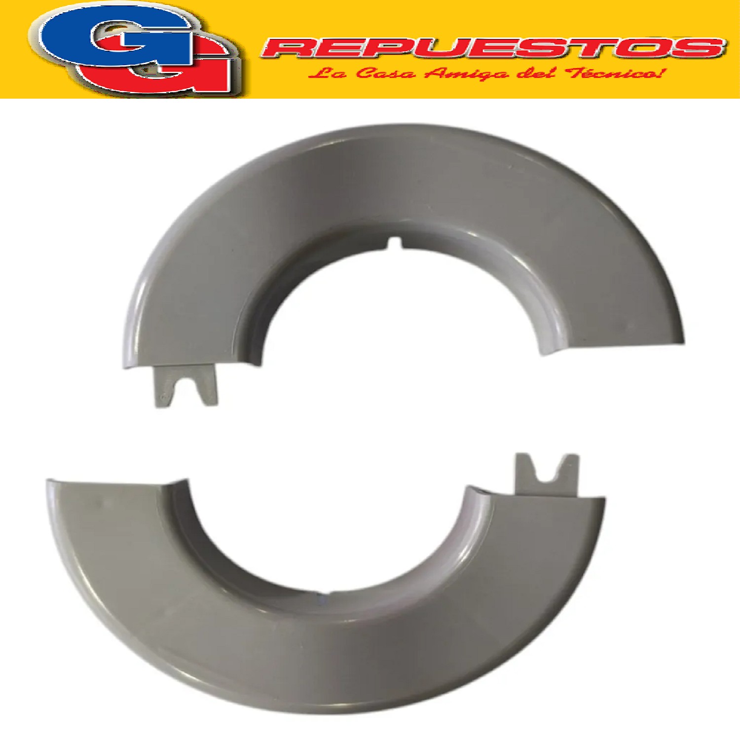 ARO TAPA AGUJERO EMBELLECEDOR PARED GRIS PARA SPLIT DIAME TR O EXTERIOR 11.7 CM - DIAMETRO INTERIOR 6 CM
