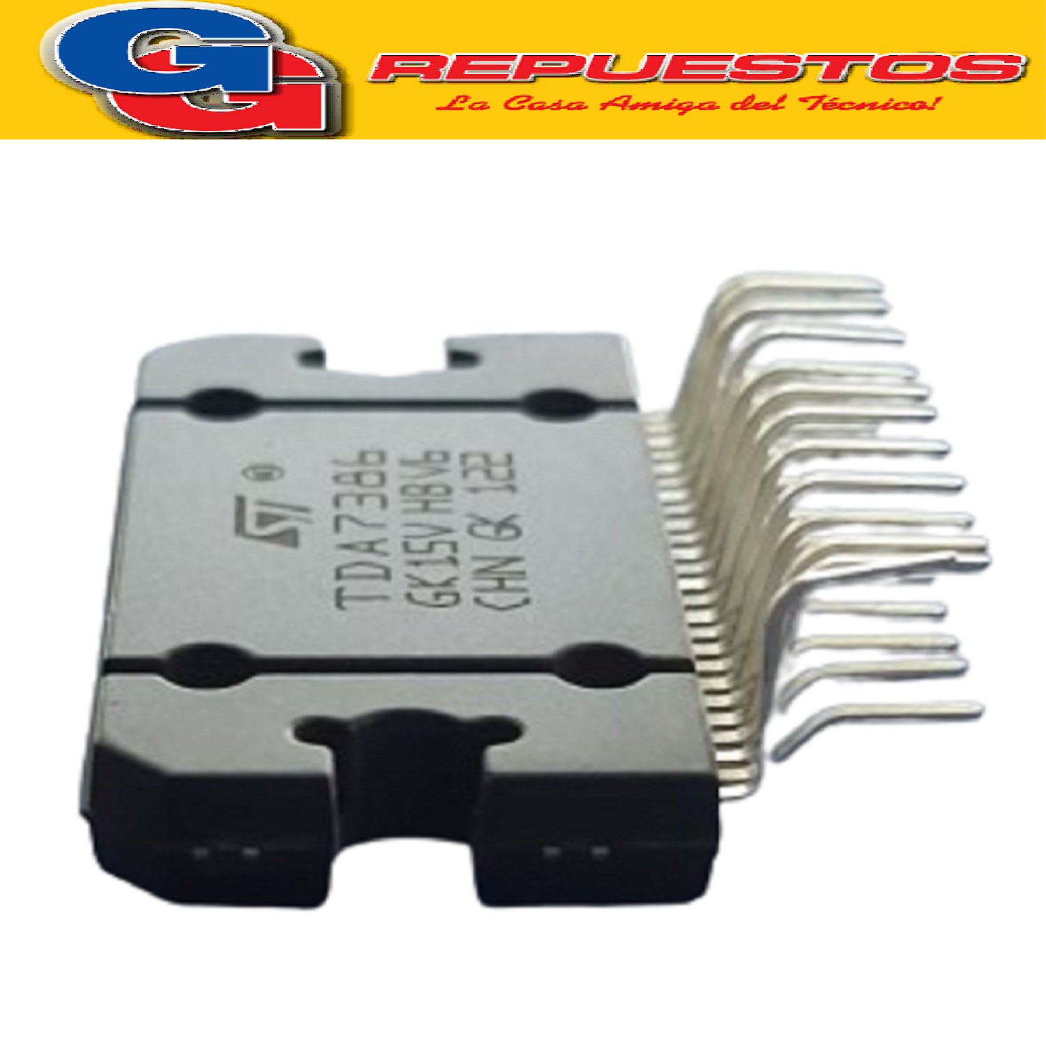 TDA7386  CIRCUITO INTEGRADO  = PAL00.. (REEMPLAZO  PAL 005/0 06/007) SALIDA AUDIO PURE 5001 H