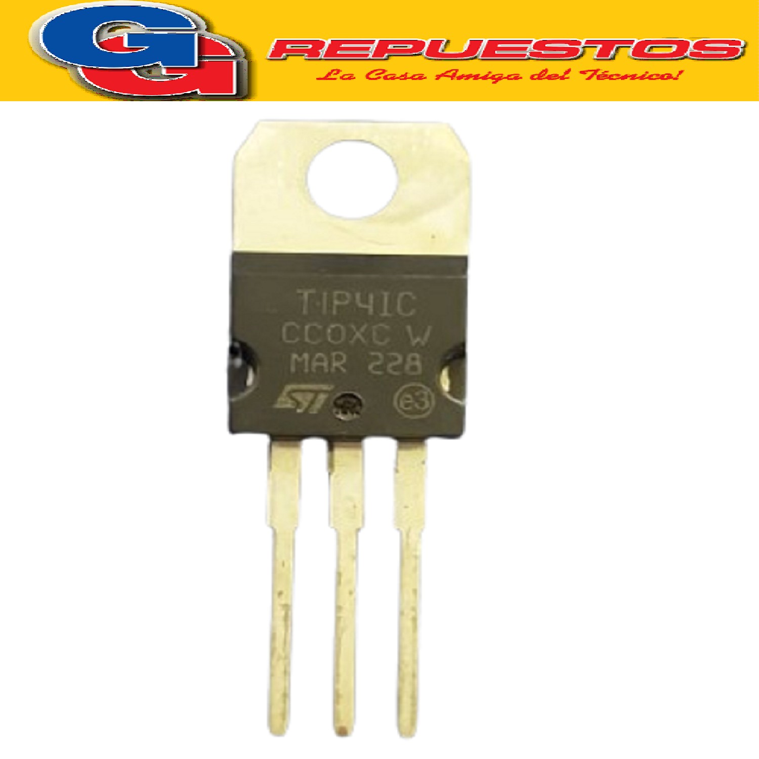 TIP41C TRANSISTOR NPN SGS ( 55V/ 6A - 65W )