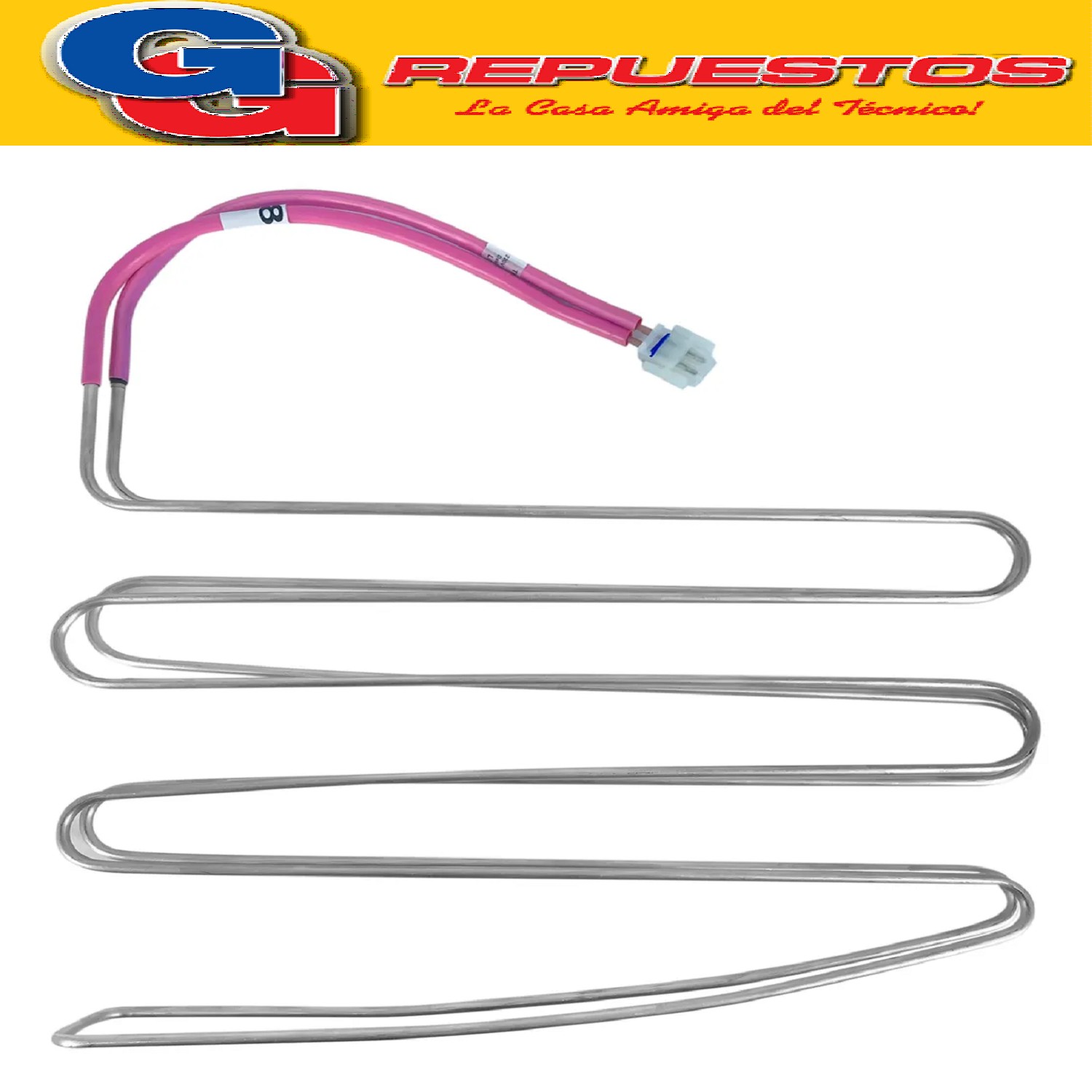 RESISTENCIA CHICA ALUMINIO PARA HELADERA WHIRLPOOL ARB220 NO FROST (A311) 220V 190W WRM448-WRM444-WRM394-WRM384-WRM382-WRM44-WRM43/B-WRM39-WRM38-WRM37/B-ARB752-ARB520-ARB510- ARB254-ARB250-ARB224-ARB221-ARB220-ARB211-ARB210/Full-
ESLABON DE LUJO ERM370-ERM390-ERM420-WRG43/B-WRK 424-WRK42-CRN32 Cod.Origen: 326000281 (WHIRLPOOL ARG.) NO FROST -PARA WHIRLPOOL ARB210- LARGO 3480125937081 WHIRLPOOL) 480125937082 (WHIRLPOOL) NACIONAL ALUMINIO
