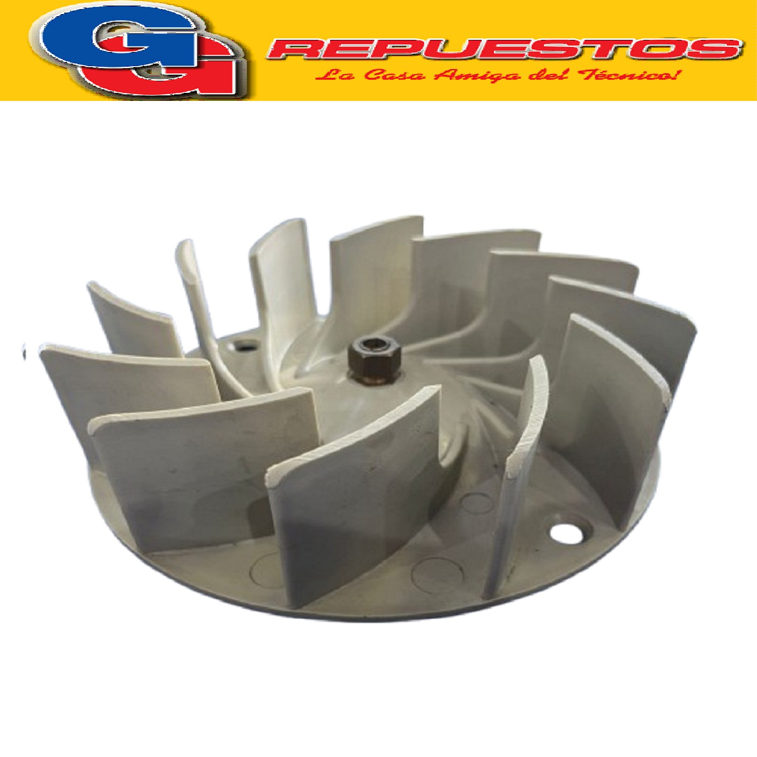 TURBINA PURIFICADOR 195 mm C/TCA DE BRONCE IZQUIERDA .8mm