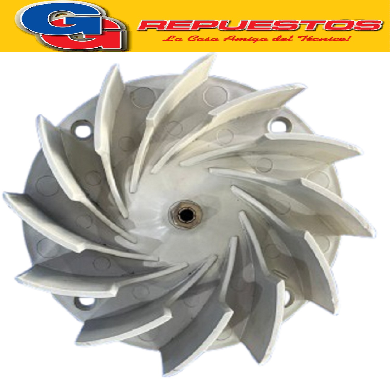 TURBINA PURIFICADOR 195 mm C/TCA DE BRONCE IZQUIERDA .8mm