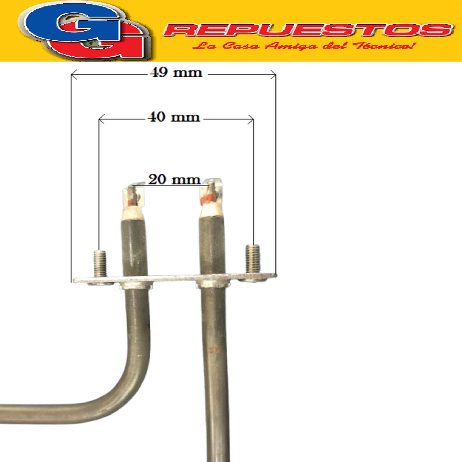 RESISTENCIA MICROONDAS MO-102B MEDIDAS LARGO 28CM  ANCHO 12. 5CM CON ROSCA HORNO ELECTRICO 1000w