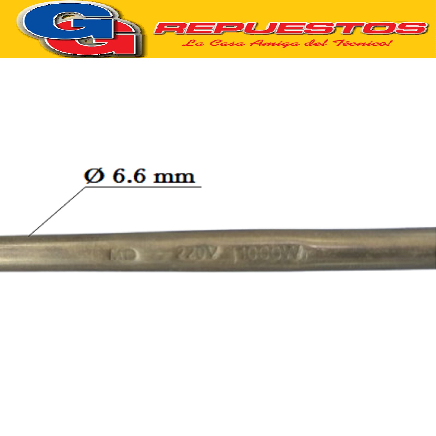 RESISTENCIA MICROONDAS MO-102B MEDIDAS LARGO 28CM  ANCHO 12. 5CM CON ROSCA HORNO ELECTRICO 1000w