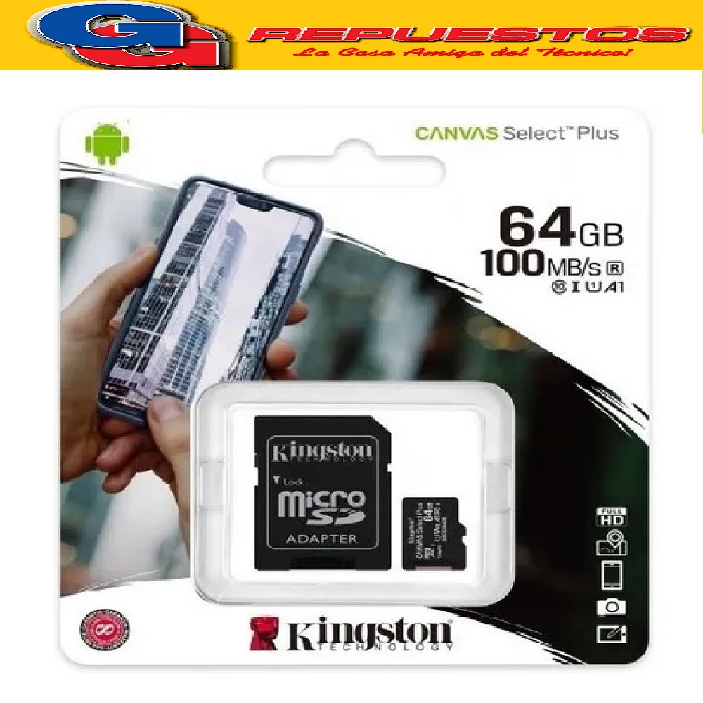 TARJETA DE MEMORIA MICROSDXC SANDISK ULTRA 64GB UHS - Y CON  ADAPTADOR