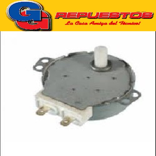 MOTOR GIRAPLATOS MICROONDAS 21V 2.5/3 RPM DIAMTRO DEL MOTOR  49 mm ALTO 17 mm EJE PLASTICO MEDIA CAÑA  CORTO ALTO 13 mm