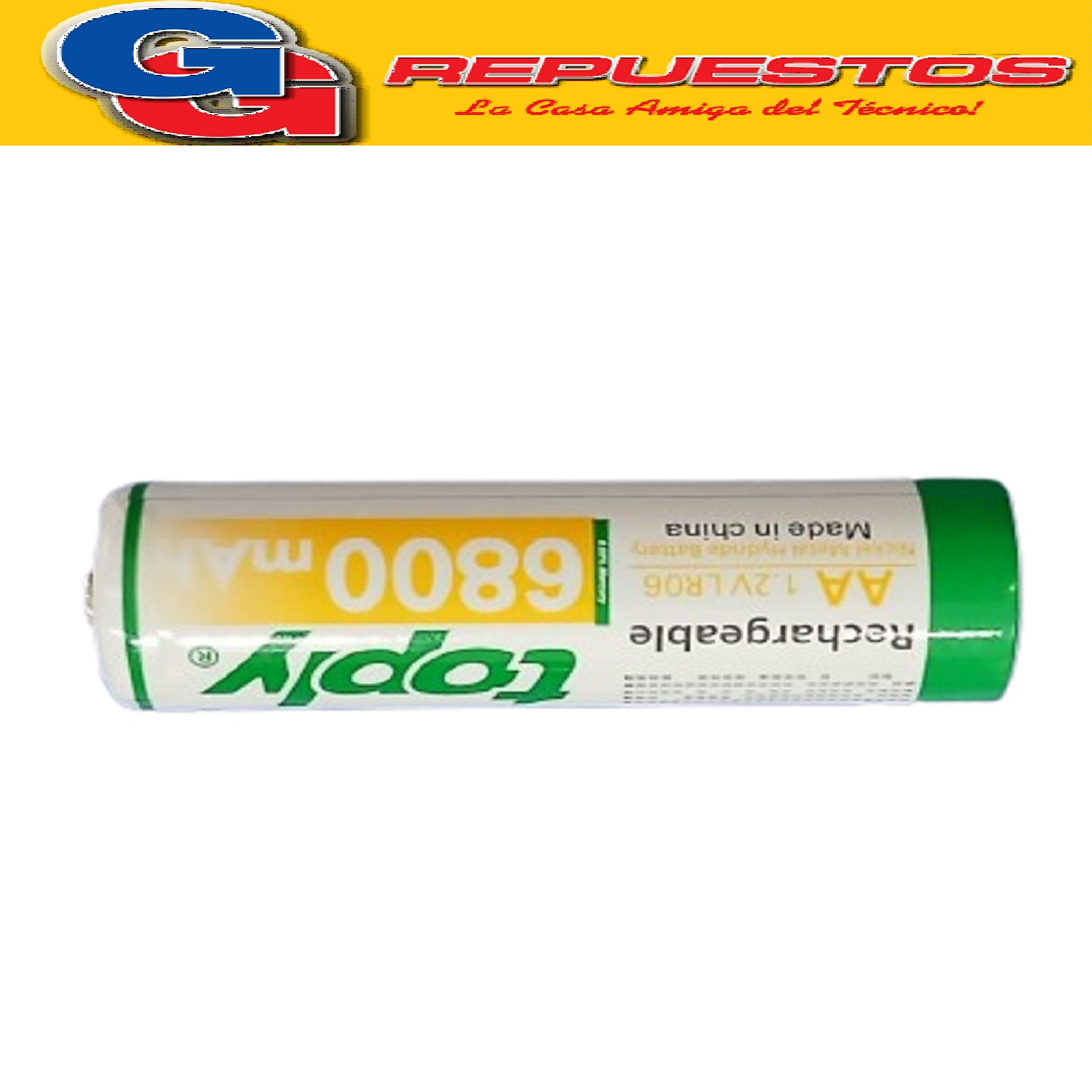 PILA AA RECARGABLE TOPLY NI-HM 6800MAH (X UNIDAD)
