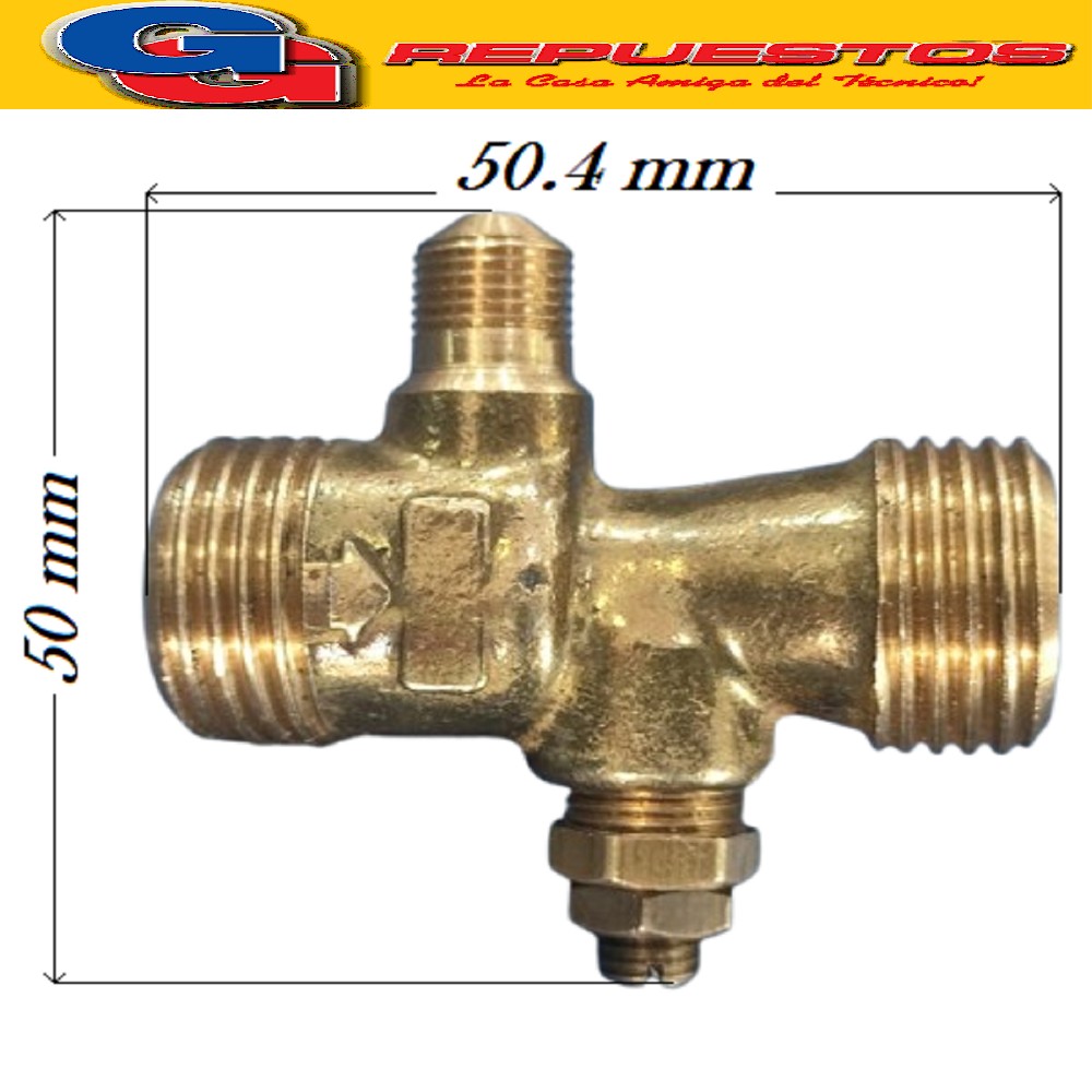 VENTURI DE BRONCE PARA CALEFON ORO AZUL