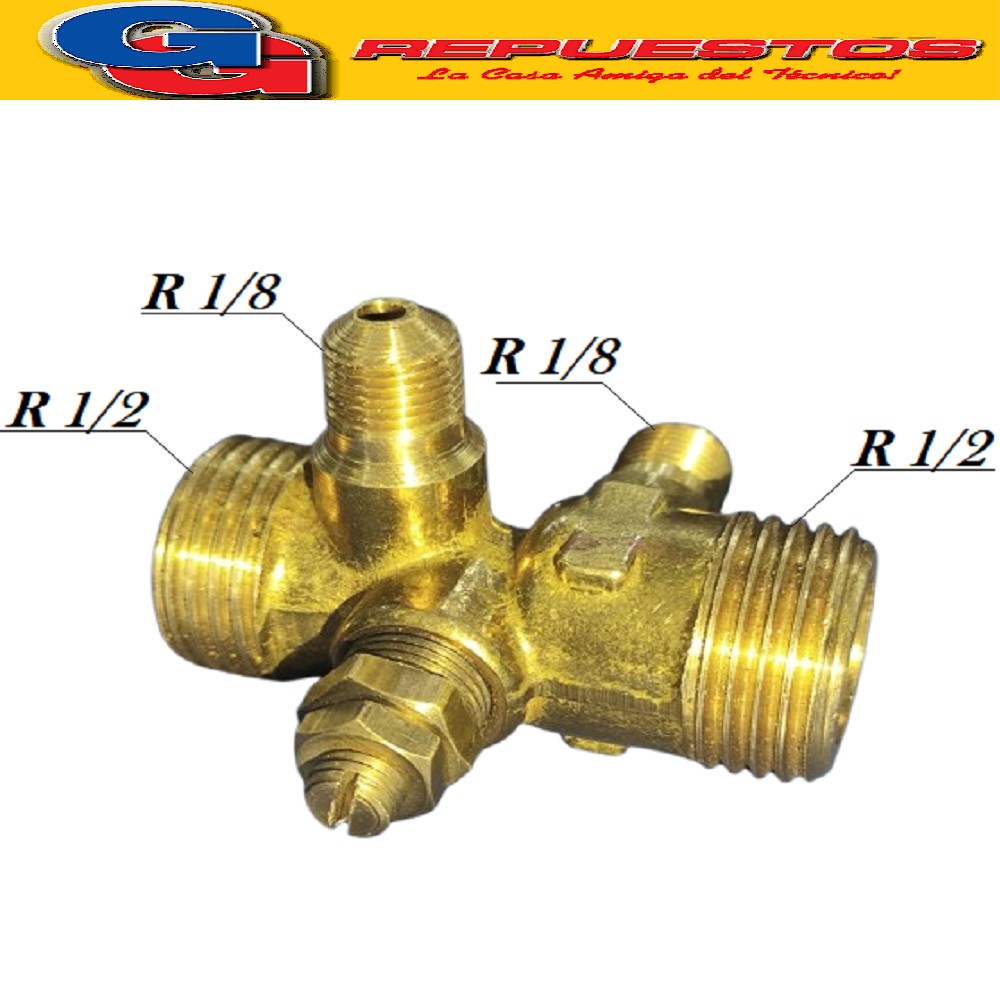 VENTURI DE BRONCE PARA CALEFON ORO AZUL